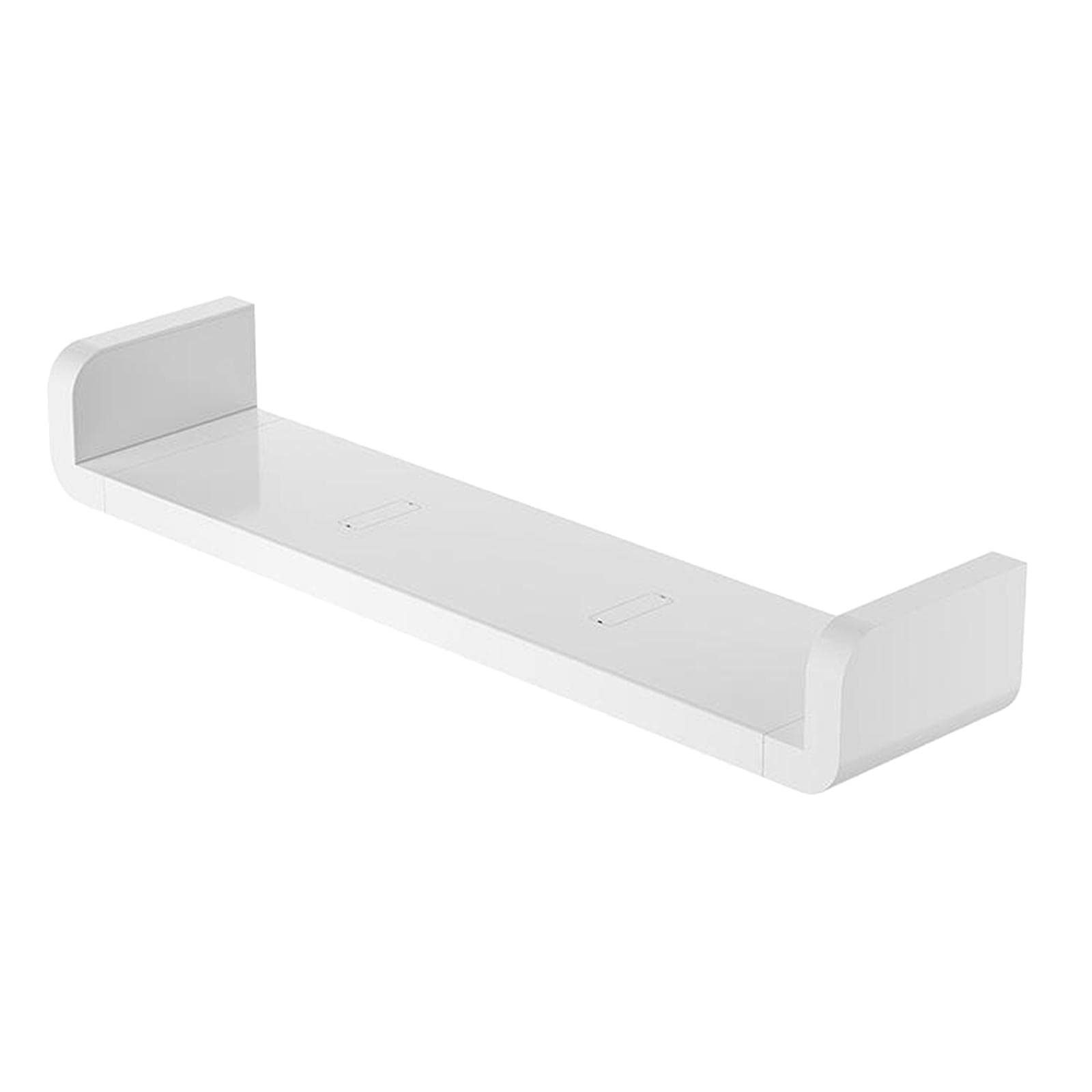 Wall Mounted U-Shaped Non-Drilling Adhesive Bathroom Organizer | Floating Shelves for Home, Kitchen & Bathroom Storage (18.5 Inches) | Perfect for Small Spaces, Shower Caddies & Vanity Organization