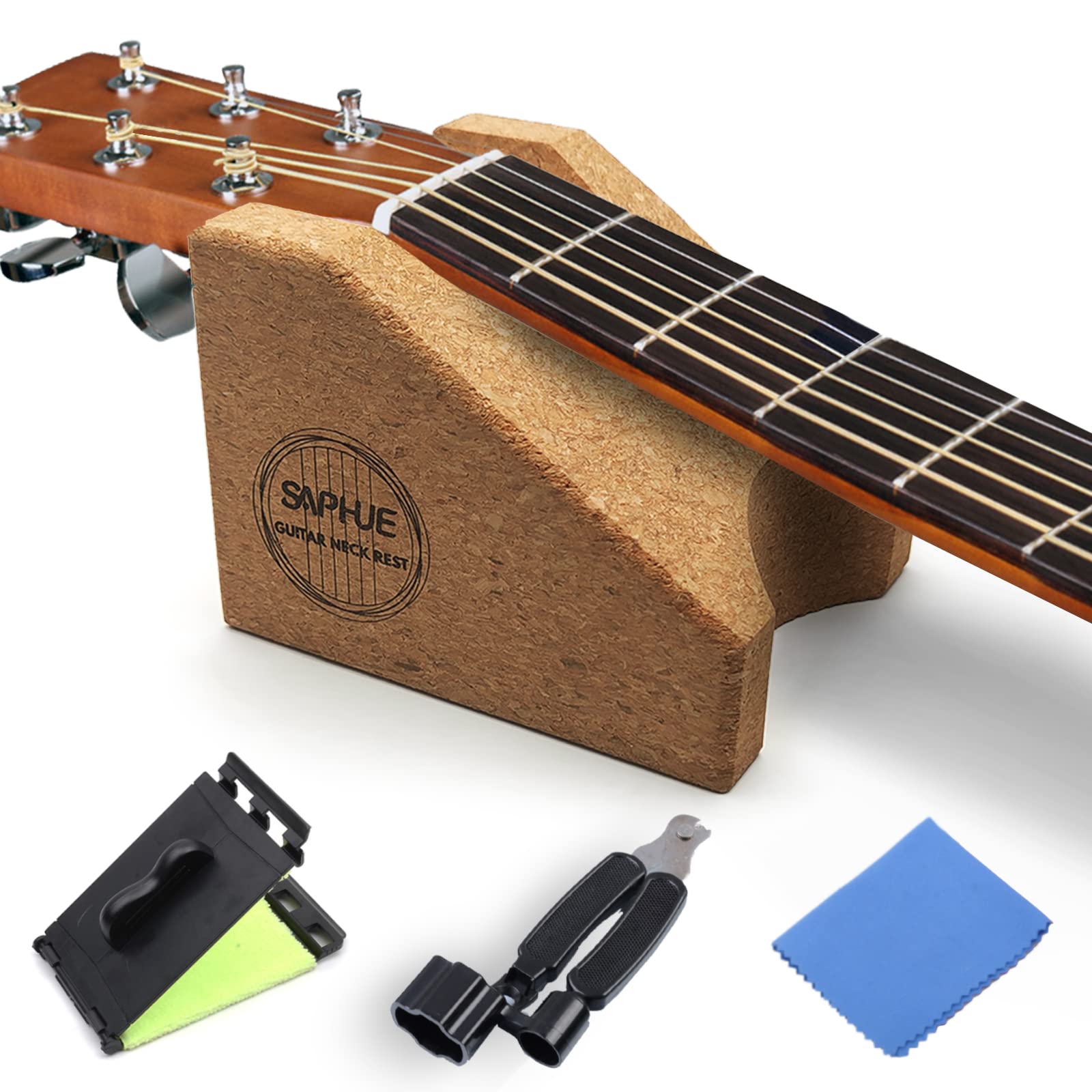 SAPHUE Guitar Neck Rest & Support Pillow - Ergonomic Luthier Tool for Guitar, Bass & String Instrument Repair - Perfect for Luthiers, Musicians & DIY Guitar Maintenance