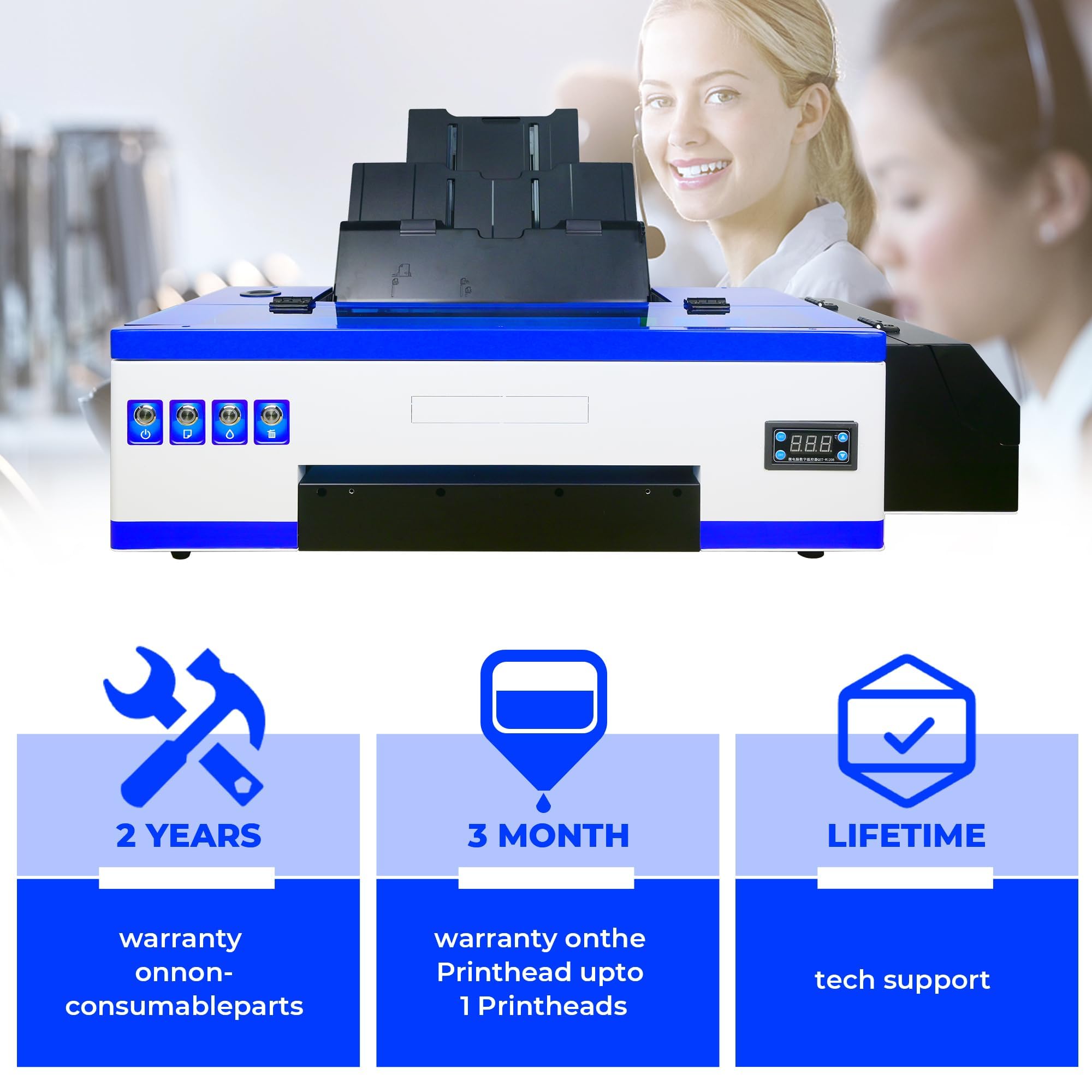PUNEHOD A3 DTF Transfer Printer for Dark & Light Fabrics - Direct to Film Printing with Preheating Oven | L1800 vs DTG Comparison | Perfect for T-Shirt, Hoodie & Apparel Customization Business