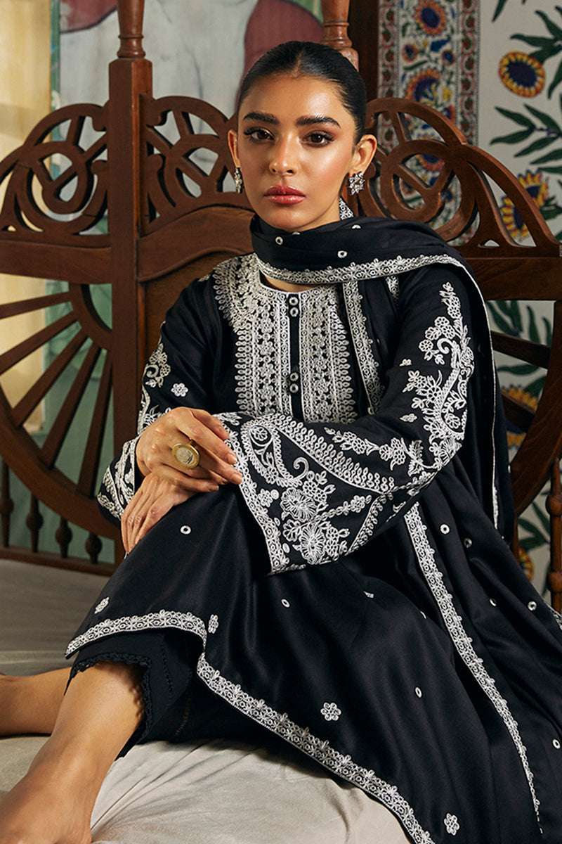 Black Dew 2-Piece Marina Embroidered Suit - Elegant Women's Outfit for Parties, Weddings & Special Occasions