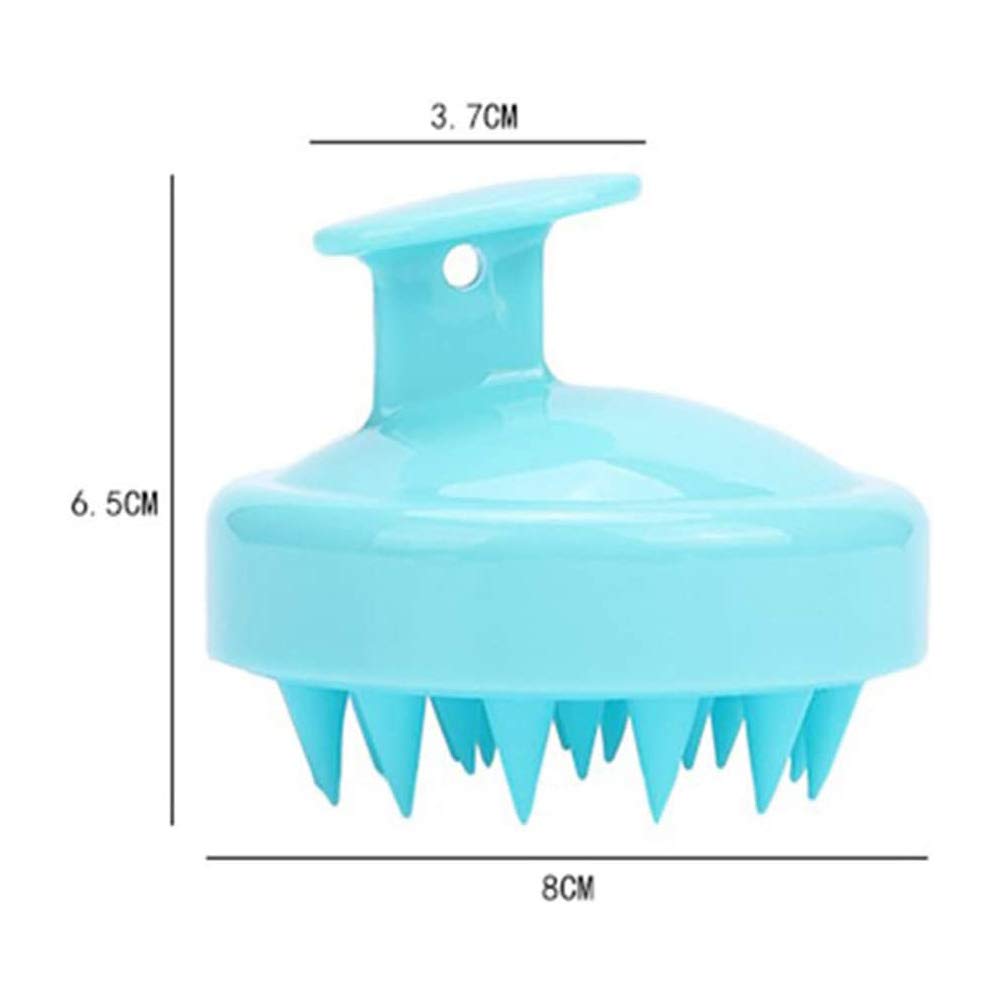 4 Pcs Silicone Scalp Massager Shampoo Brush - Gentle Hair Care for Wet & Dry Hair - Manual Head Scrubber for Dandruff & Scalp Care - Perfect for Women, Men, Kids & Pets (Blue, Pink, Rose Red, Black) - Great for Relaxation, Hair Washing & Pet Grooming
