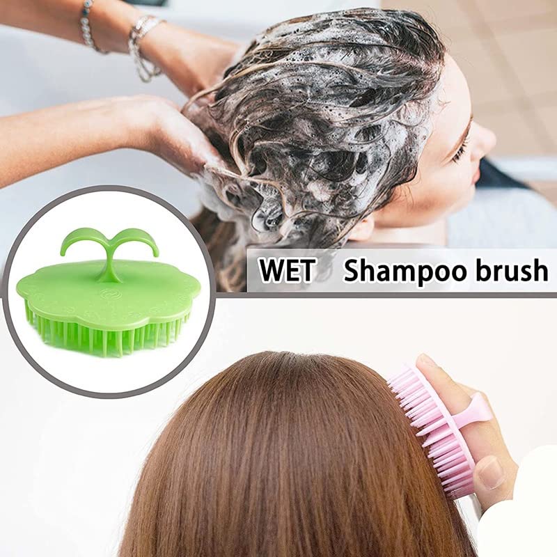 BOXO Silicone Scalp Massager Brush - Exfoliating Hair Scrubber for Dandruff Removal & Head Spa (1 Pack, Random Color) - Perfect for Shower, Salon & Home Hair Care Routine