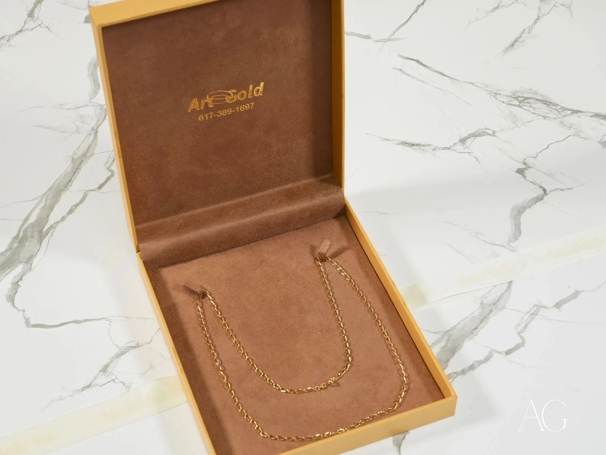 18K Yellow Gold Classic Link Chain Necklace for Women - Elegant & Timeless Jewelry for Everyday Wear, Parties & Special Occasions