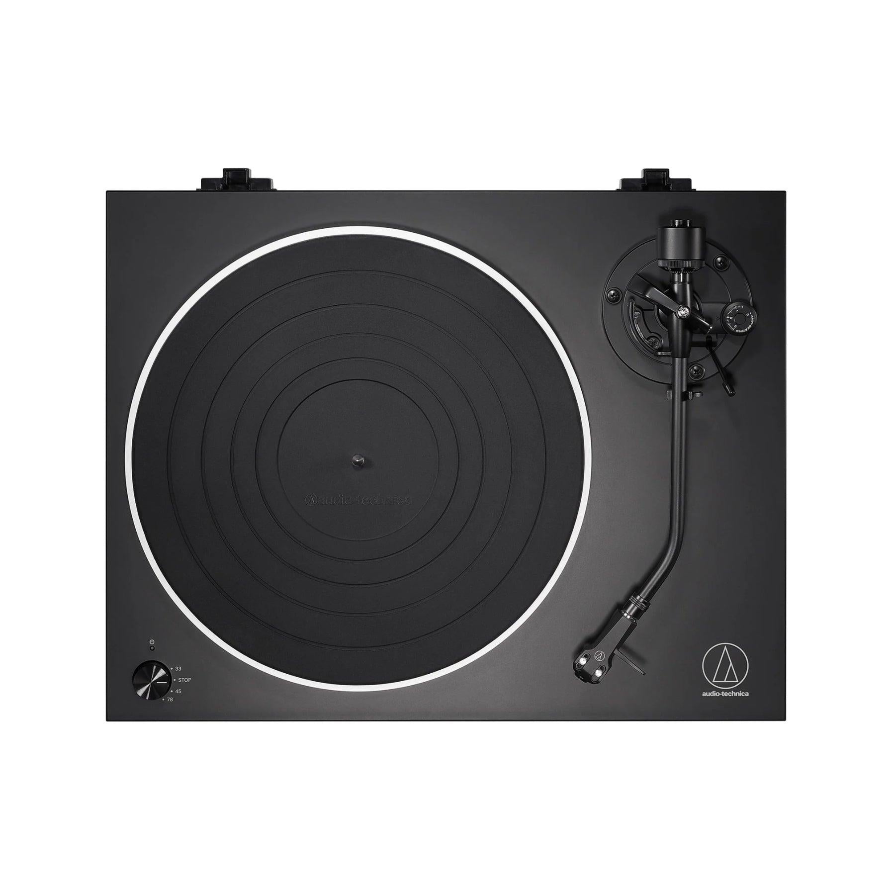 Audio Technica LP5X Direct Drive Manual Turntable with AT 618a Record Stabilizer - Premium Vinyl Record Player for Home DJing & Music Enthusiasts - Perfect for Home Audio Setup, Vinyl Collection & Retro Music Experience