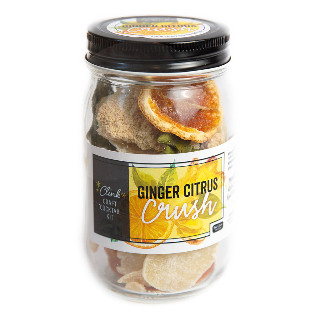 Clink Cocktail Kit: Ginger Citrus Crush - Premium Home Bar Mixing Set for Refreshing Summer Drinks | Perfect for Parties, Gatherings & Relaxing Evenings
