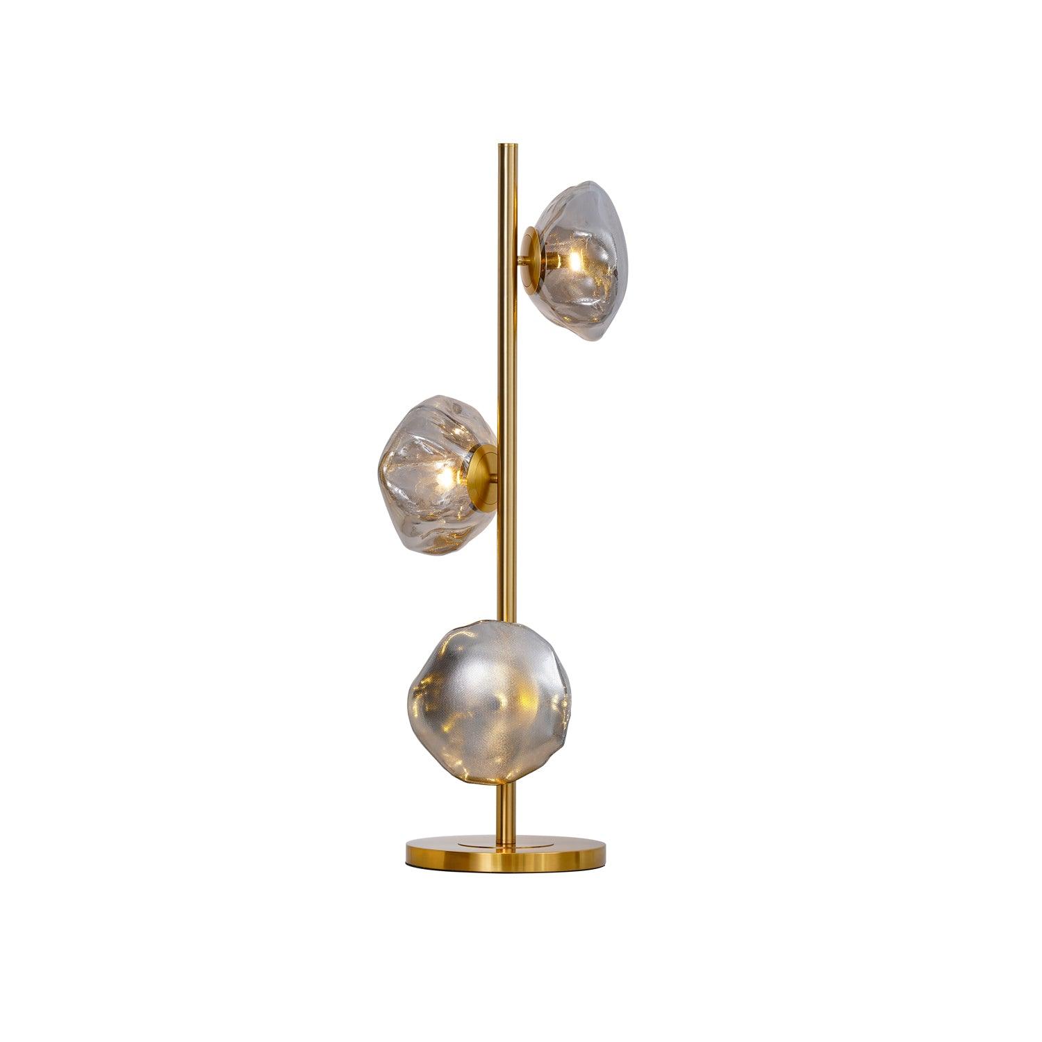 Elegant Glass Petals Table Lamp - Modern Home Decor for Bedroom, Living Room & Office - Soft Ambient Lighting for Relaxation & Reading