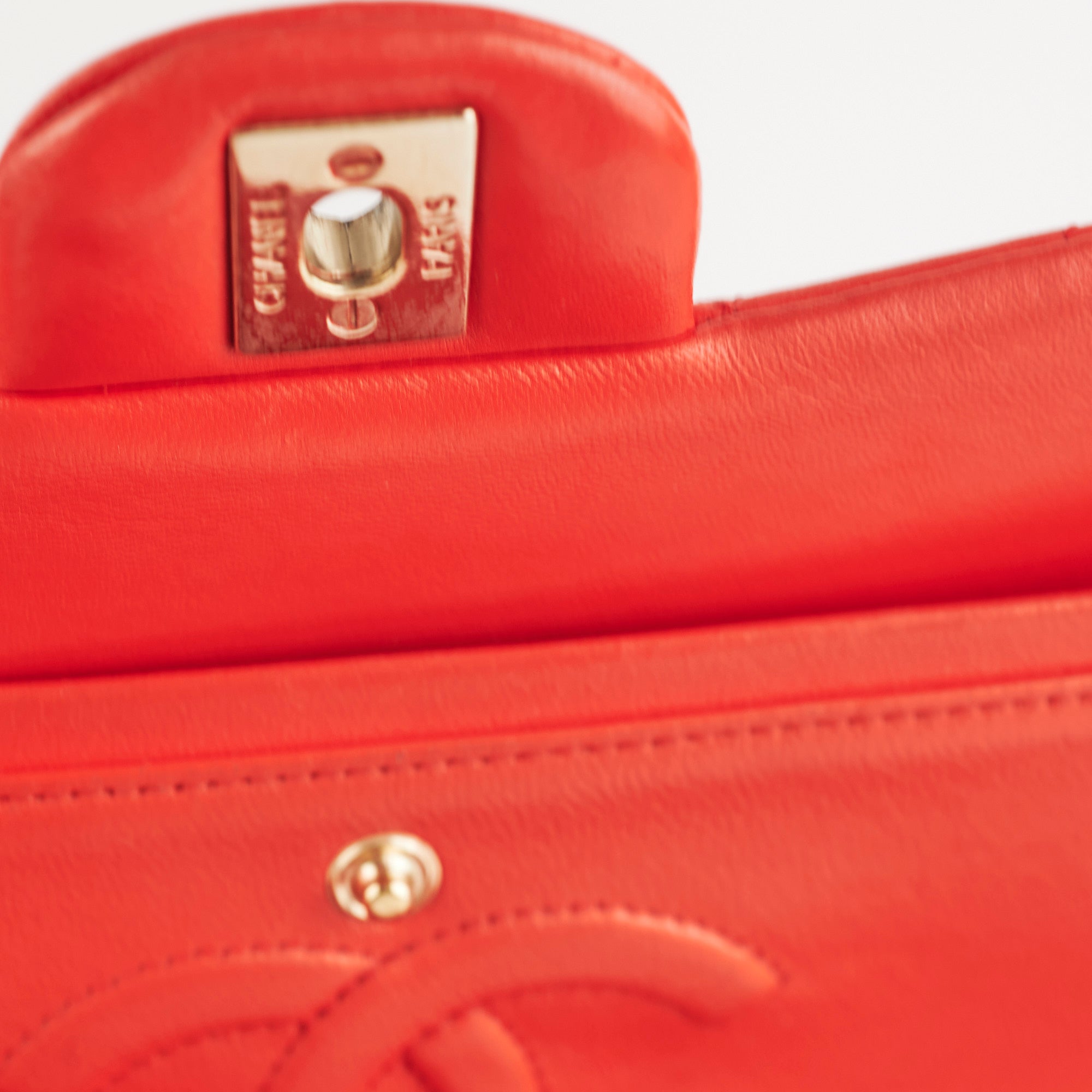 Chanel Medium/Large Classic Double Flap Bag in Red | Luxury Designer Handbag for Women | Perfect for Parties, Weddings & Everyday Elegance