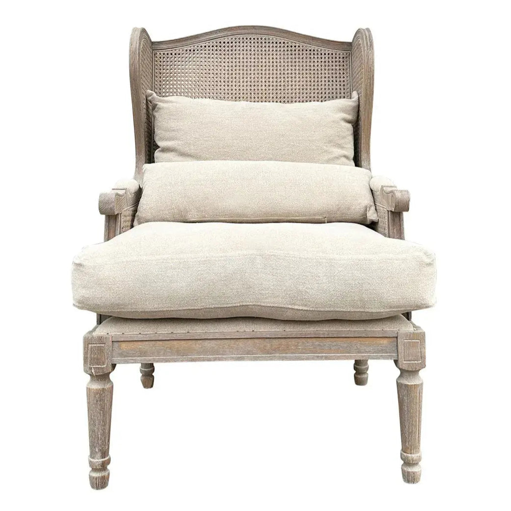 Commons Cain Wing Back Chair - Stylish Mid-Century Modern Accent Chair for Living Room, Bedroom, or Office - Perfect for Reading, Relaxing, and Home Decor