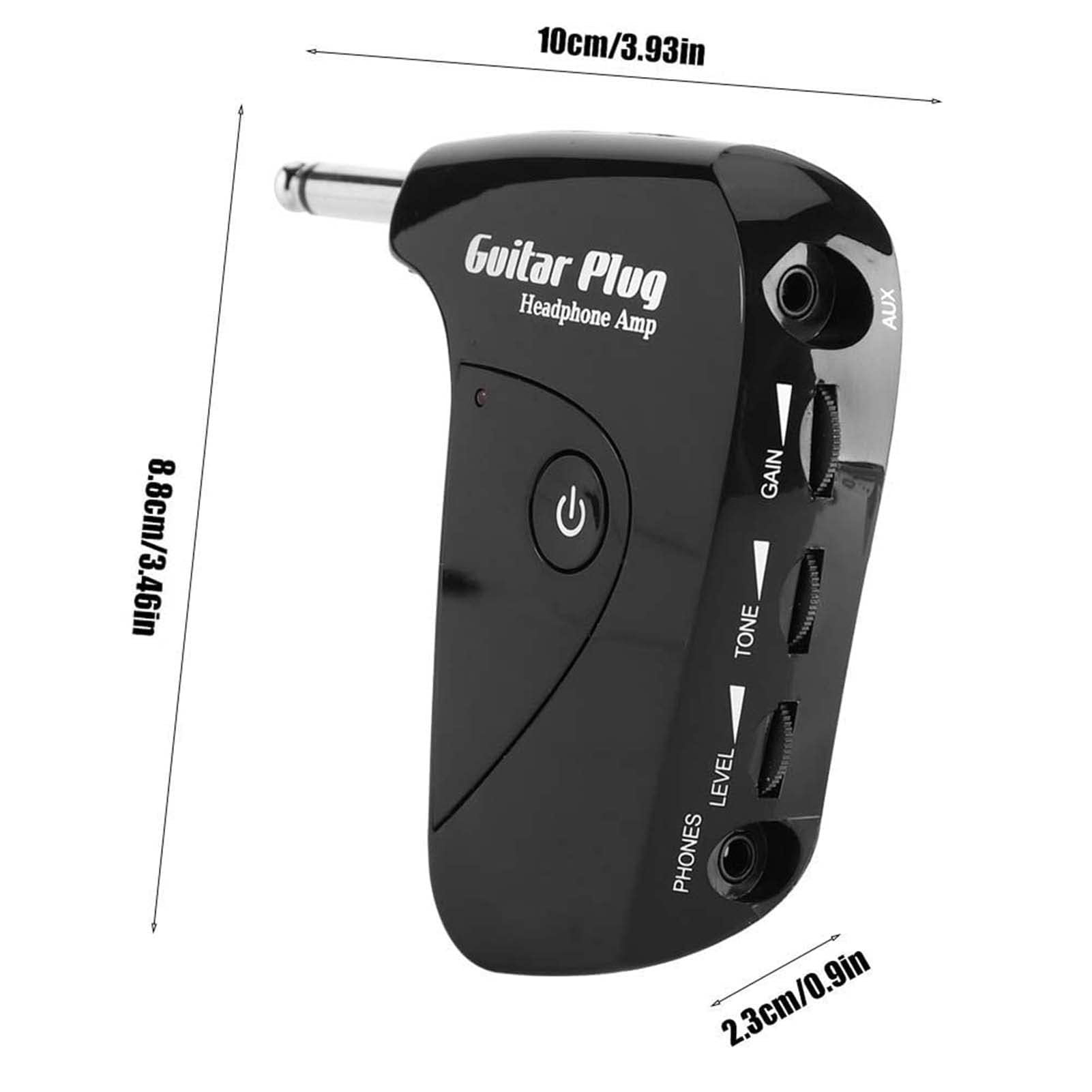 Portable Guitar Headphone Amplifier - Mini Plug Electric Guitar Amp for Travel & Practice | Heavy Duty Pocket Amp with Clean Cloth | Perfect for Home, Studio & On-the-Go Musicians