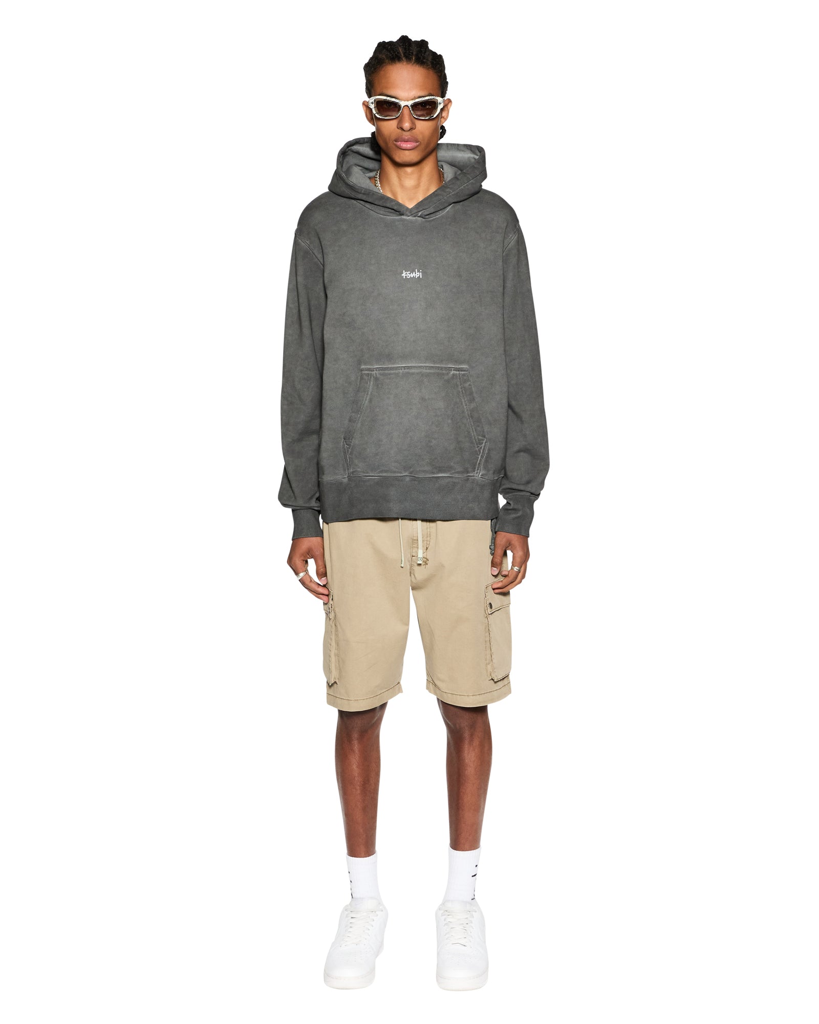 KRUSH CARGO SHORT FOG - Durable Men's Cargo Shorts with Multiple Pockets | Perfect for Outdoor Activities, Hiking, and Casual Wear