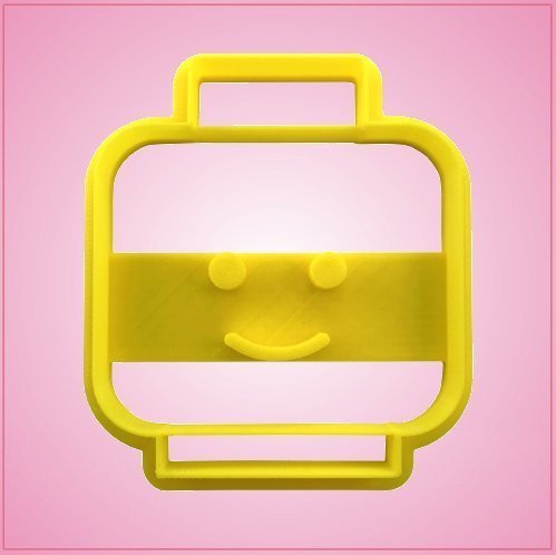 3.5 Inch Detailed Toy Block Head Cookie Cutter - Fun Baking Tool for Kids Birthday Parties, Christmas Cookies & DIY Dessert Decorations