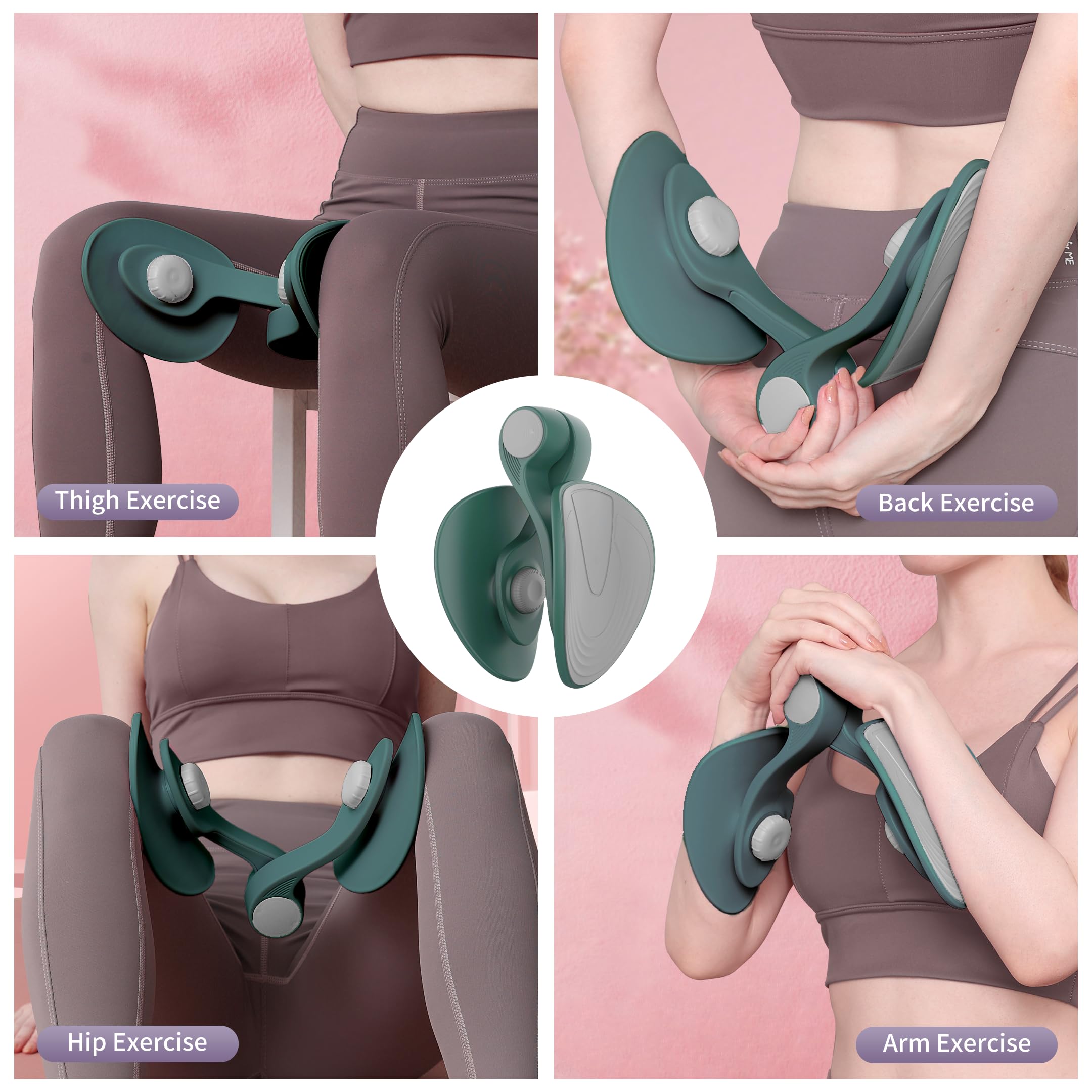 Thigh Master - Home Gym Thigh & Hip Strengthener for Women & Men, Leg & Arm Toner Equipment for Butt Lifting, Squats & Workouts - Perfect for Home Fitness & Toning Exercises