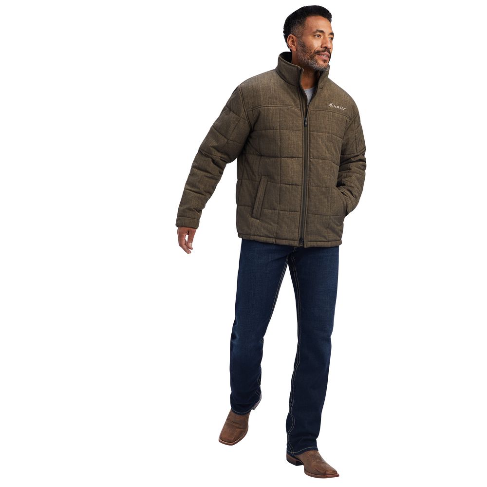 Ariat Crius Insulated Jacket for Men - Waterproof Winter Coat, Crocodile Print, XL Size - Perfect for Outdoor Work, Hunting & Cold Weather Activities