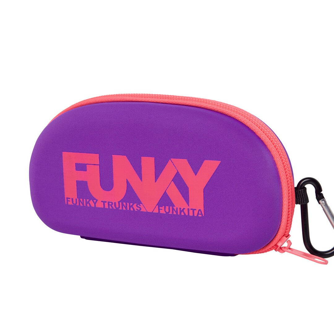 Case Closed Goggle Case | Purple Punch | Protective Eyewear Storage for Ski, Snowboard & Swimming | Durable Travel Accessory