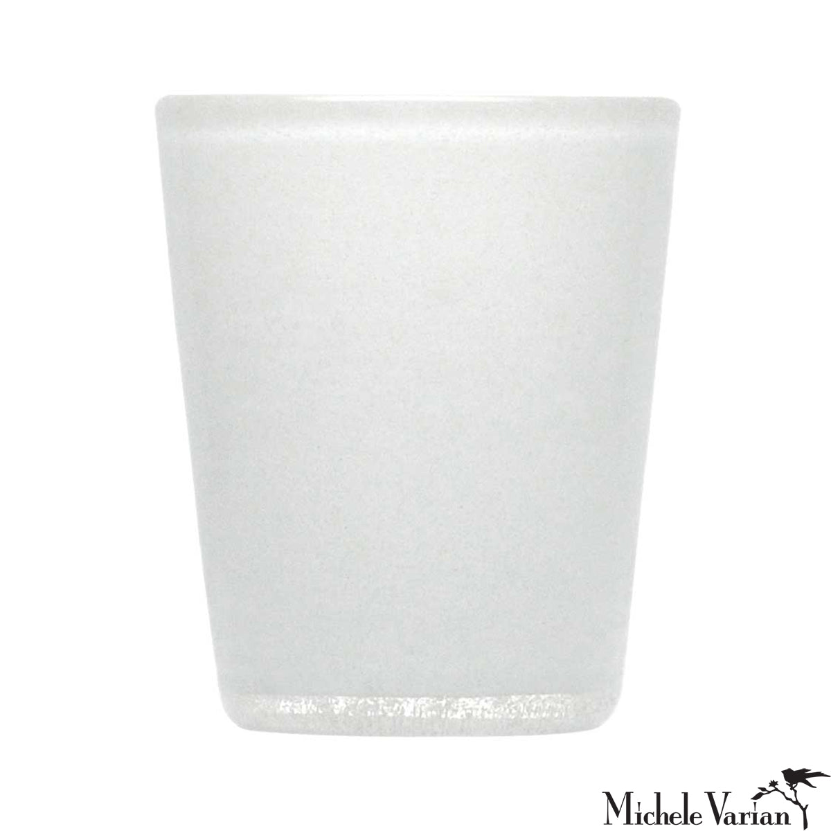 Premium 16oz White Glass Tumbler with Lid and Straw - Insulated Reusable Drinking Cup for Coffee, Tea, Smoothies - Perfect for Home, Office, Travel & Outdoor Activities