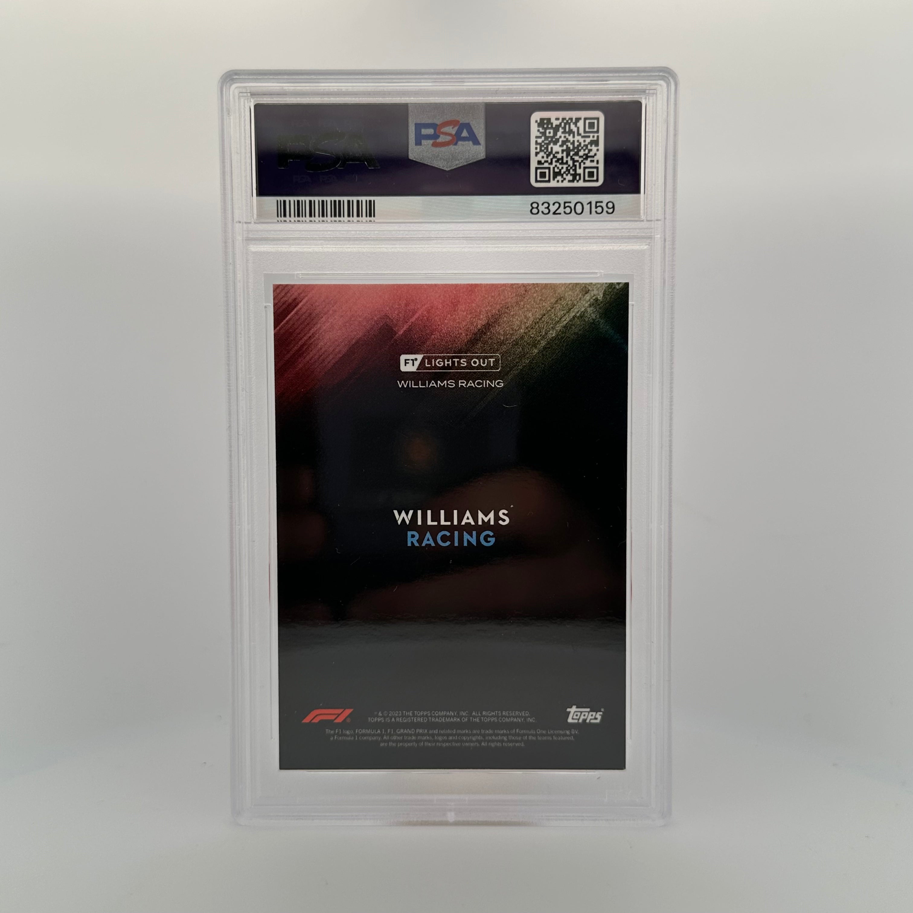 PSA 9 Alexander Albon 1/5 Rainbow Foil Trading Card - Perfect for F1 Collectors, Display & Investment