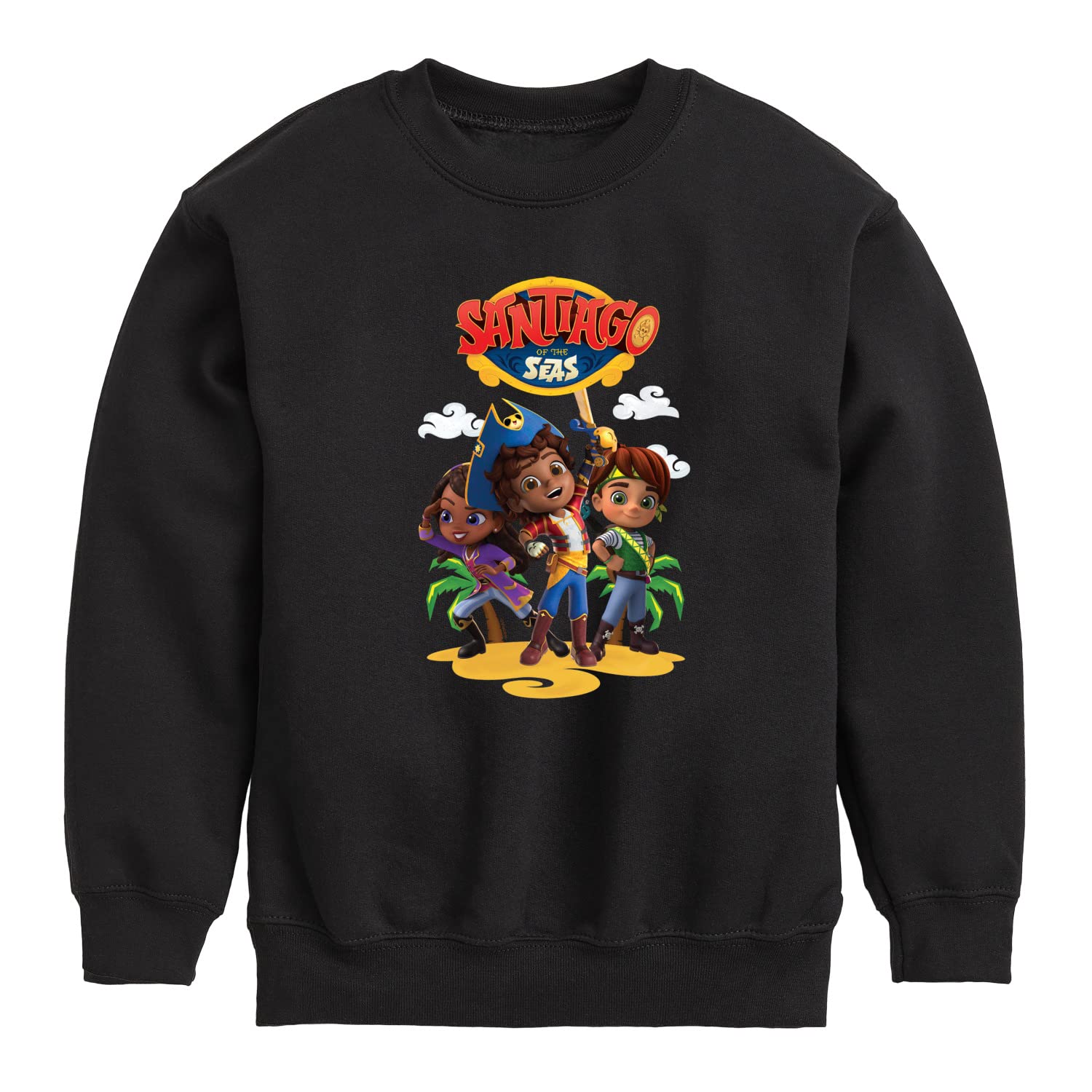 HYBRID APPAREL Santiago of The Sea Fleece Sweatshirt for Toddler & Youth | Soft Crewneck Pullover | Kids Casual Wear & Playtime Outfit