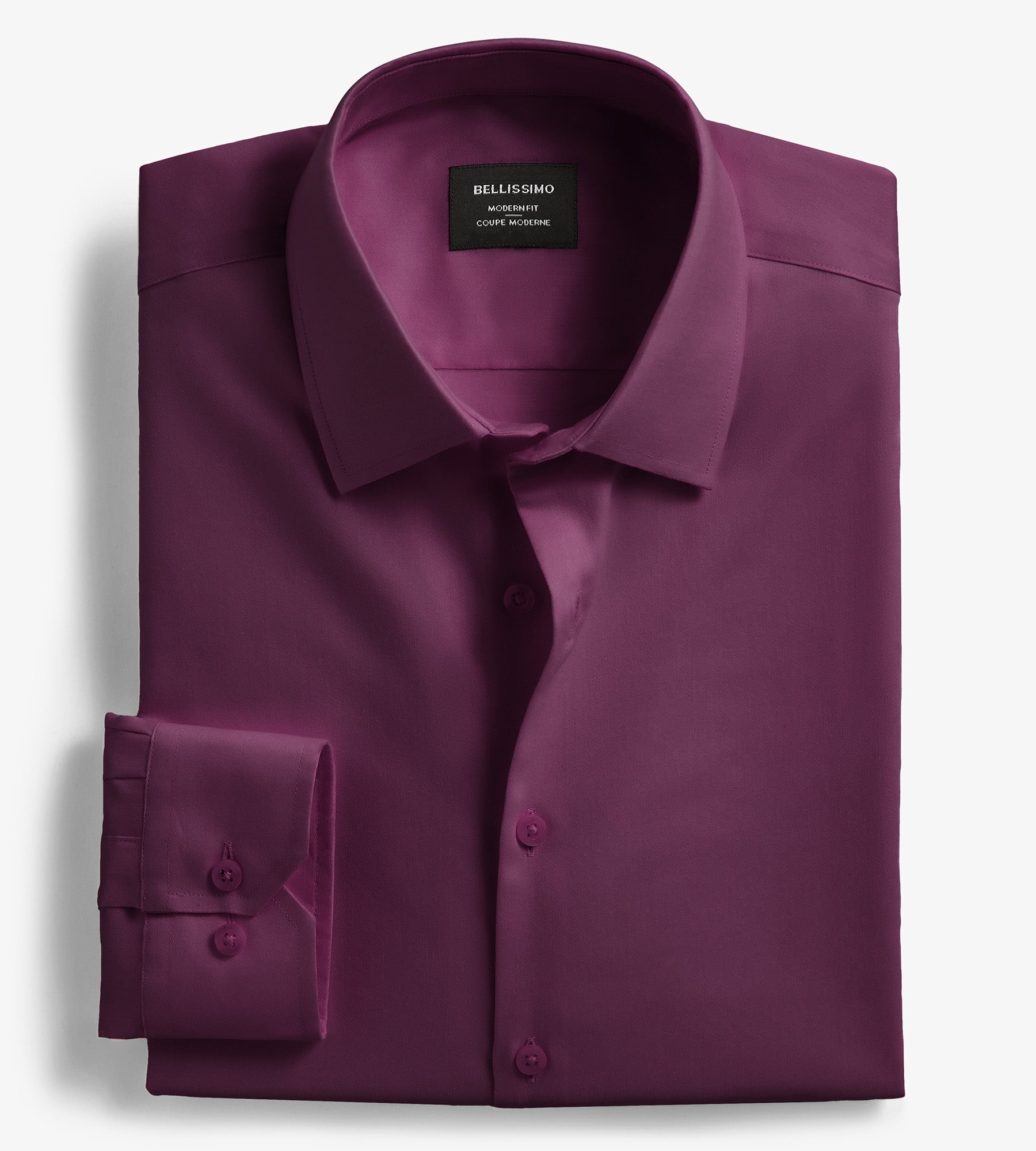 Premium Modern Fit Non-Iron Sateen Dress Shirt for Men - Comfortable Business & Formal Wear - Perfect for Office, Interviews & Special Occasions