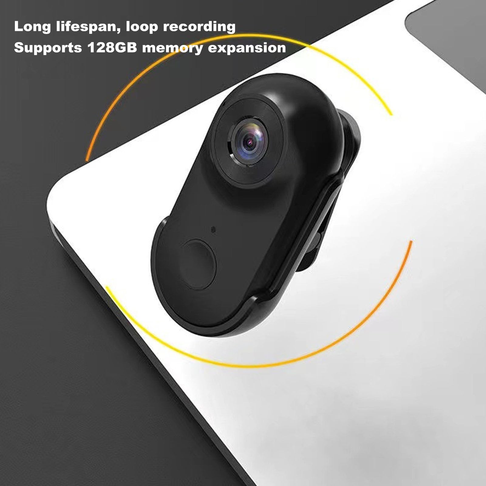 1080P 2MP Action Camera with Back Clip, 90° Wide Angle Video Recording - Mini Body Cam for Sports, Pets & Outdoor Adventures (Black) | Perfect for Dog Walking, Cycling, Hiking & Home Security Monitoring