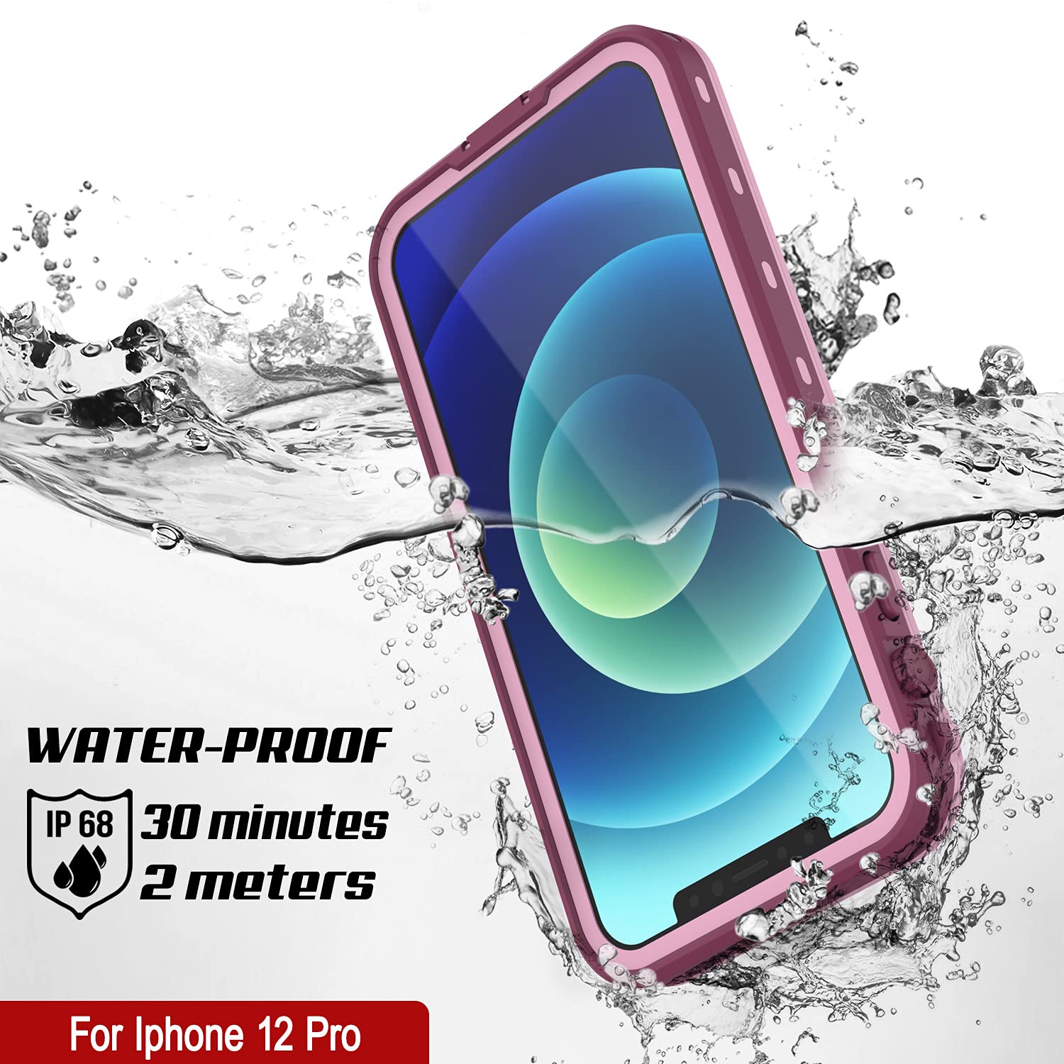 Punkcase Waterproof Case for iPhone 12 Pro (6.1