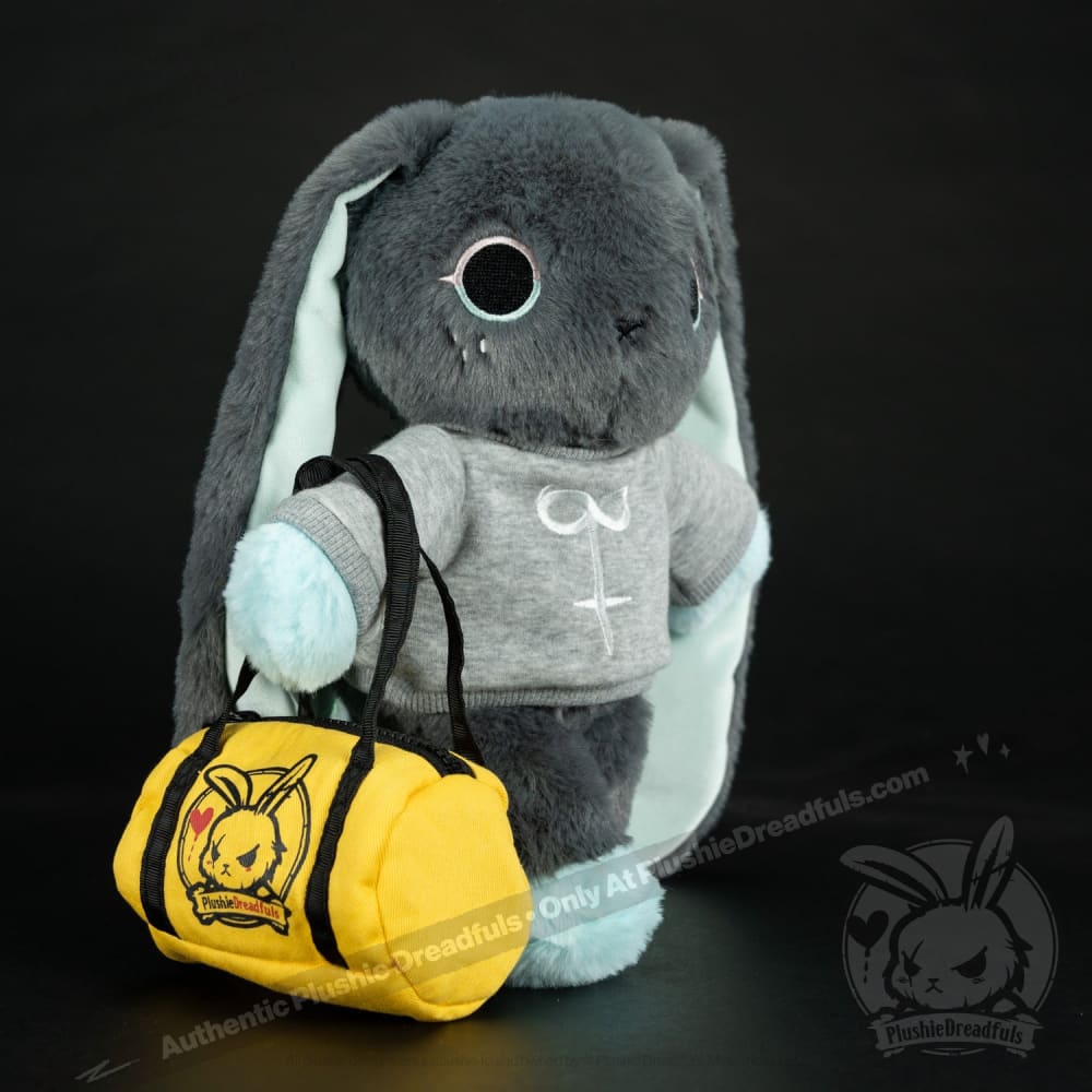 Plushie Dreadfuls Trust Issues Bunny Grey Edition - Soft Stuffed Animal Toy for Anxiety Relief & Emotional Support | Perfect for Therapy, Gifts, and Home Decor