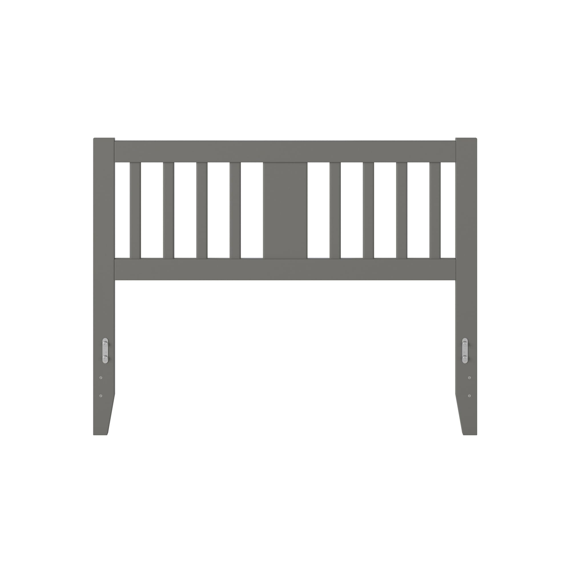 AFI Tahoe Solid Wood Slatted Headboard with USB Charging Port - Full Size Grey Bed Frame Headboard for Modern Bedroom Decor | Perfect for Master Bedroom, Guest Room & Apartment