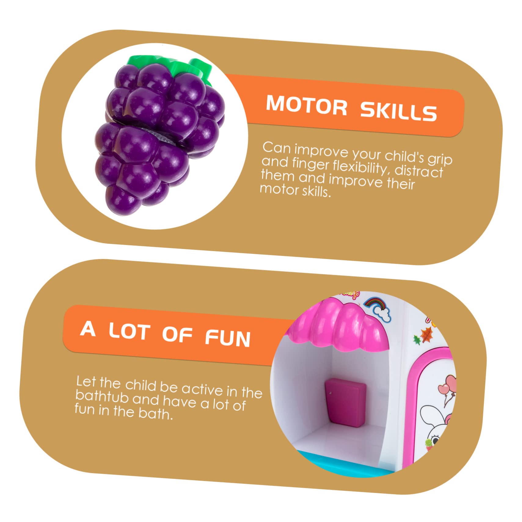 UPKOCH 2 Pack Bubble Blowing Machine for Kids - Fun Ice Cream Themed Bath Toys, Safe Plastic Bathtub Play Set for Toddlers & Babies (Pink) - Perfect for Bath Time, Pool Parties & Sensory Play