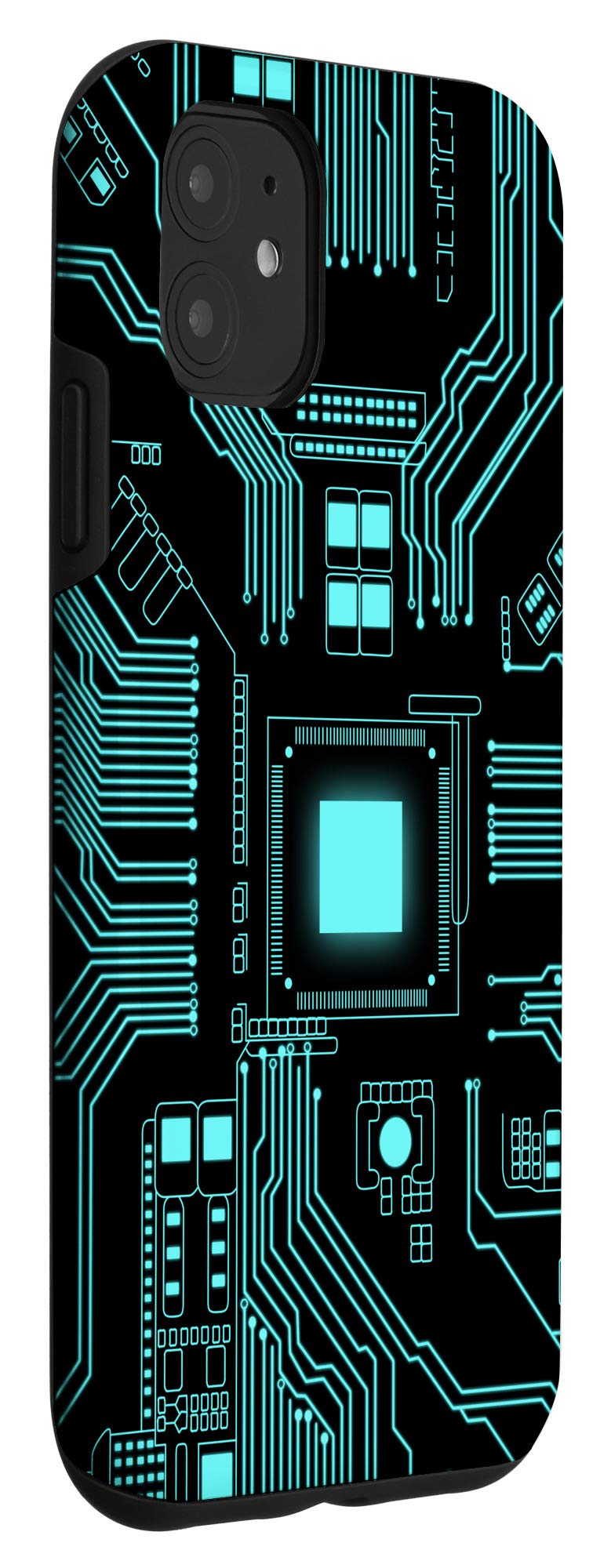 iPhone 11 Case with Computer Chip Design - Geeky Tech-Themed Protective Cover for iPhone 11 - Perfect for Tech Enthusiasts, Programmers & Computer Nerds