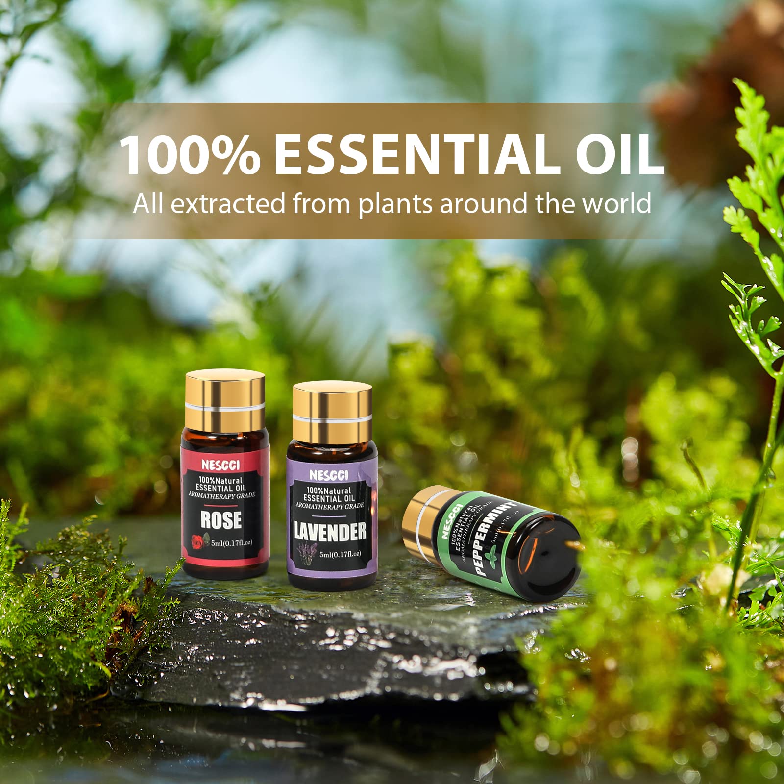 100% Pure Natural Essential Oil Set - 36 x 5ml Therapeutic Grade Aromatherapy Oils for Diffusers, Massage, Candle & Soap Making - Perfect for Relaxation, Spa, Yoga & Home Fragrance