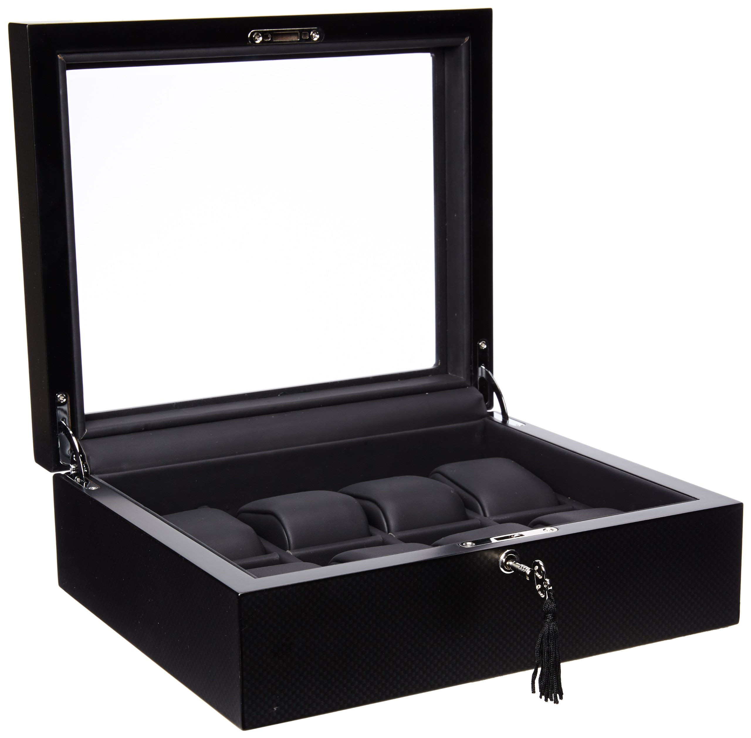 Volta 31-560920 Carbon Fiber Watch Case - Premium Luxury Watch Storage Box with Scratch-Resistant Protection | Perfect for Watch Collectors, Display & Travel Use
