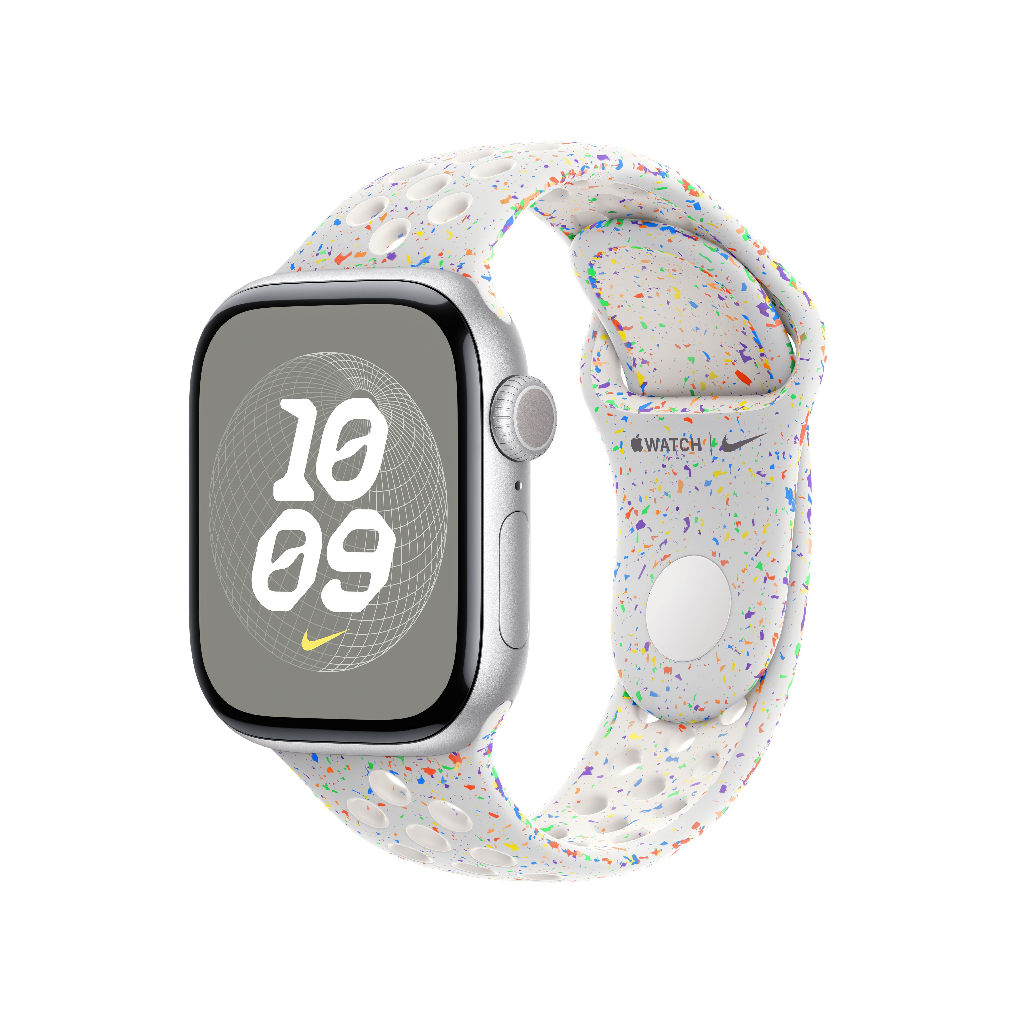 Nike Platinum Pure Sport Band 42mm S/M - Compatible with Apple Watch for Running, Gym & Active Lifestyle
