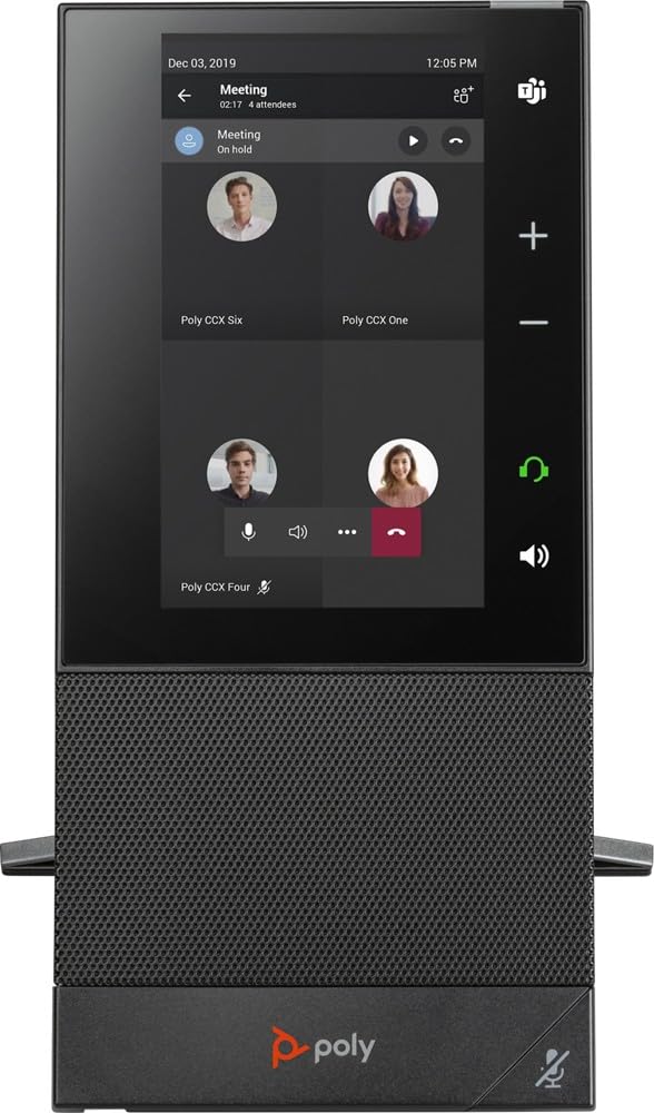 CCX 500 Business IP Phone with POE Support - VoIP Desk Phone for Office Communication | Ideal for Remote Work & Small Business