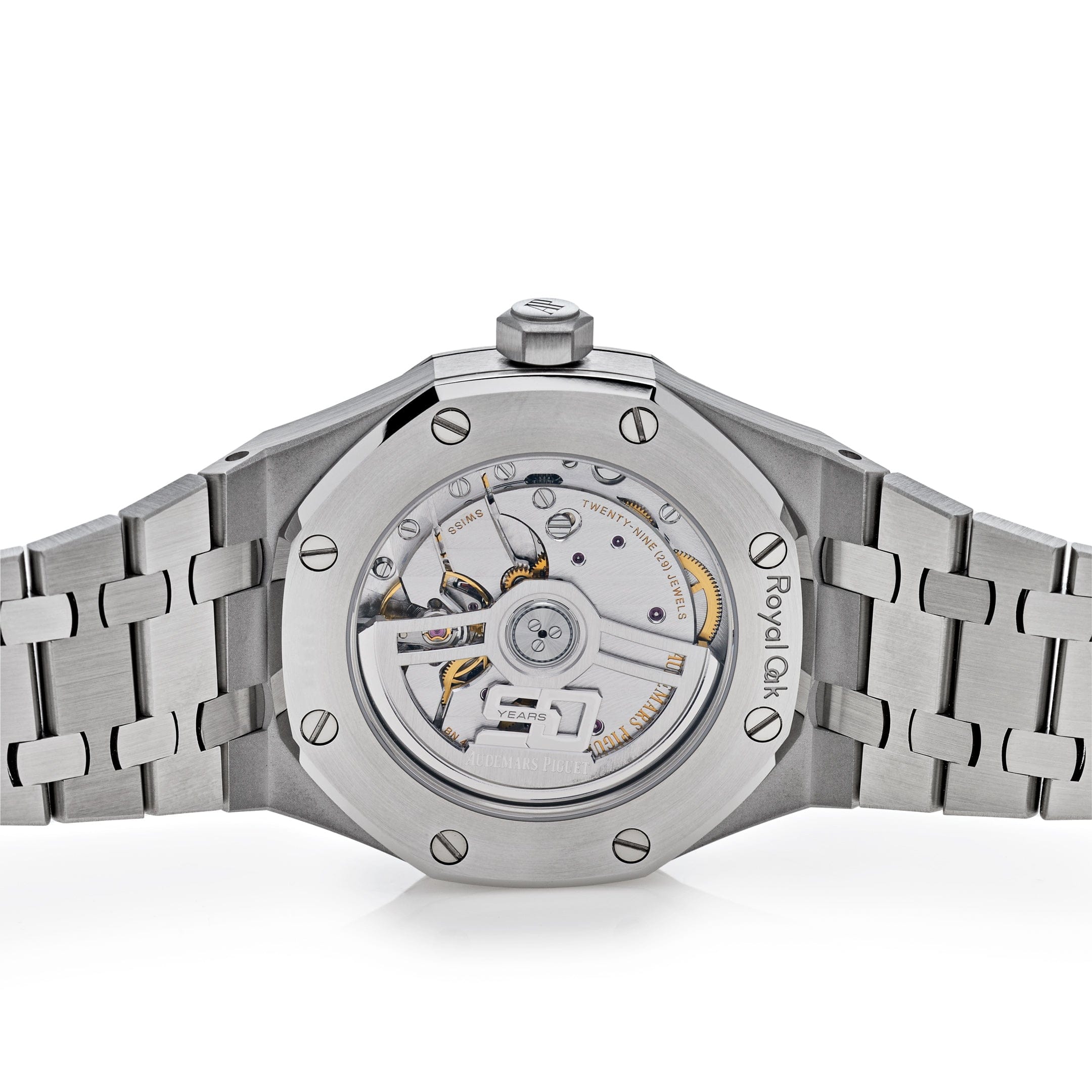 Audemars Piguet Royal Oak 15551ST Selfwinding Watch - 50th Anniversary Edition with Blue Dial & Diamond Bezel | Luxury Timepiece for Men, Perfect for Gala Events & Business Meetings
