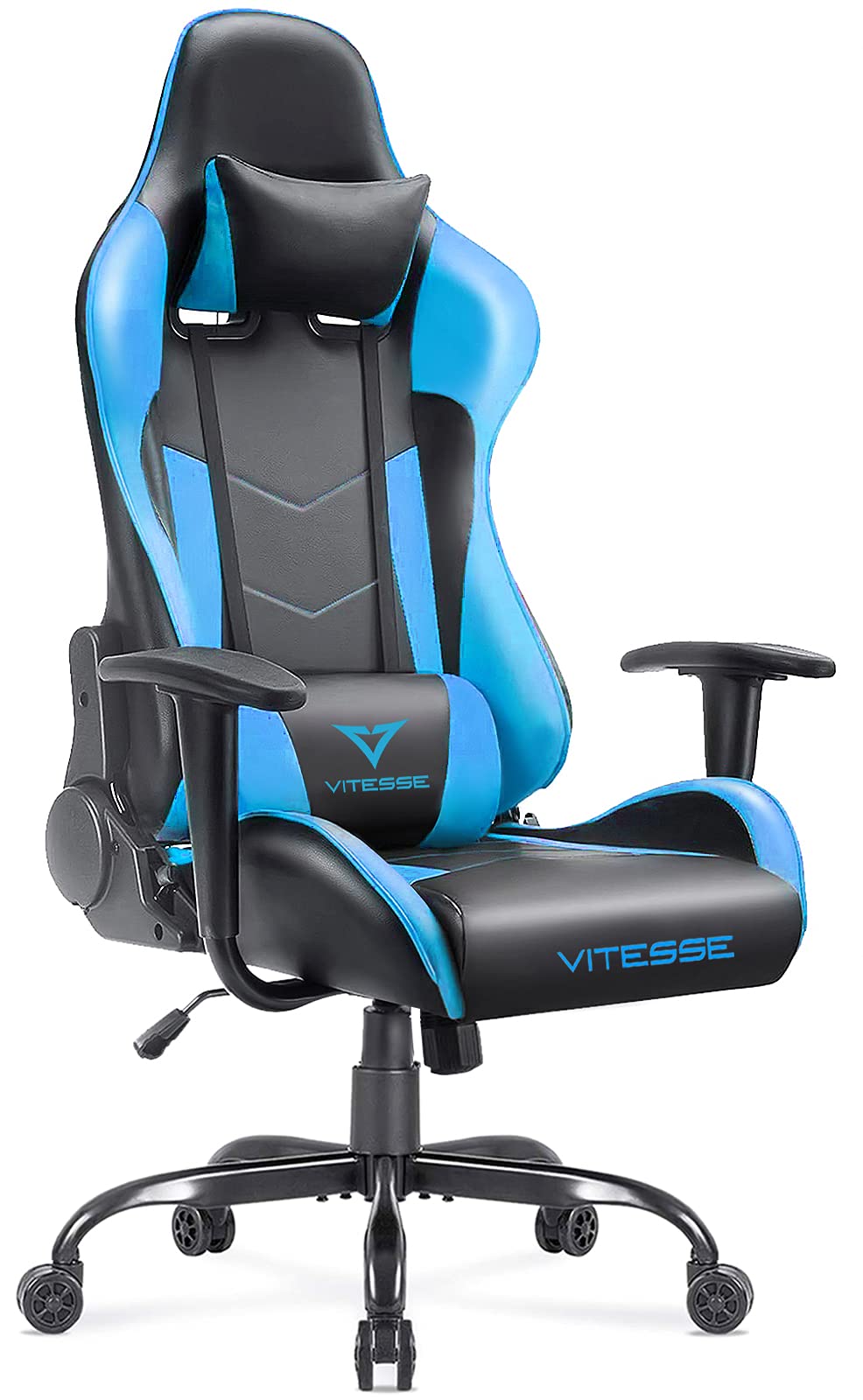 VITESSE Ergonomic Gaming Chair for Adults - High Back PC Computer Office Chair with Adjustable Lumbar Support & Headrest - 300 lbs Weight Capacity - Perfect for Gaming, Working, and Home Office Use