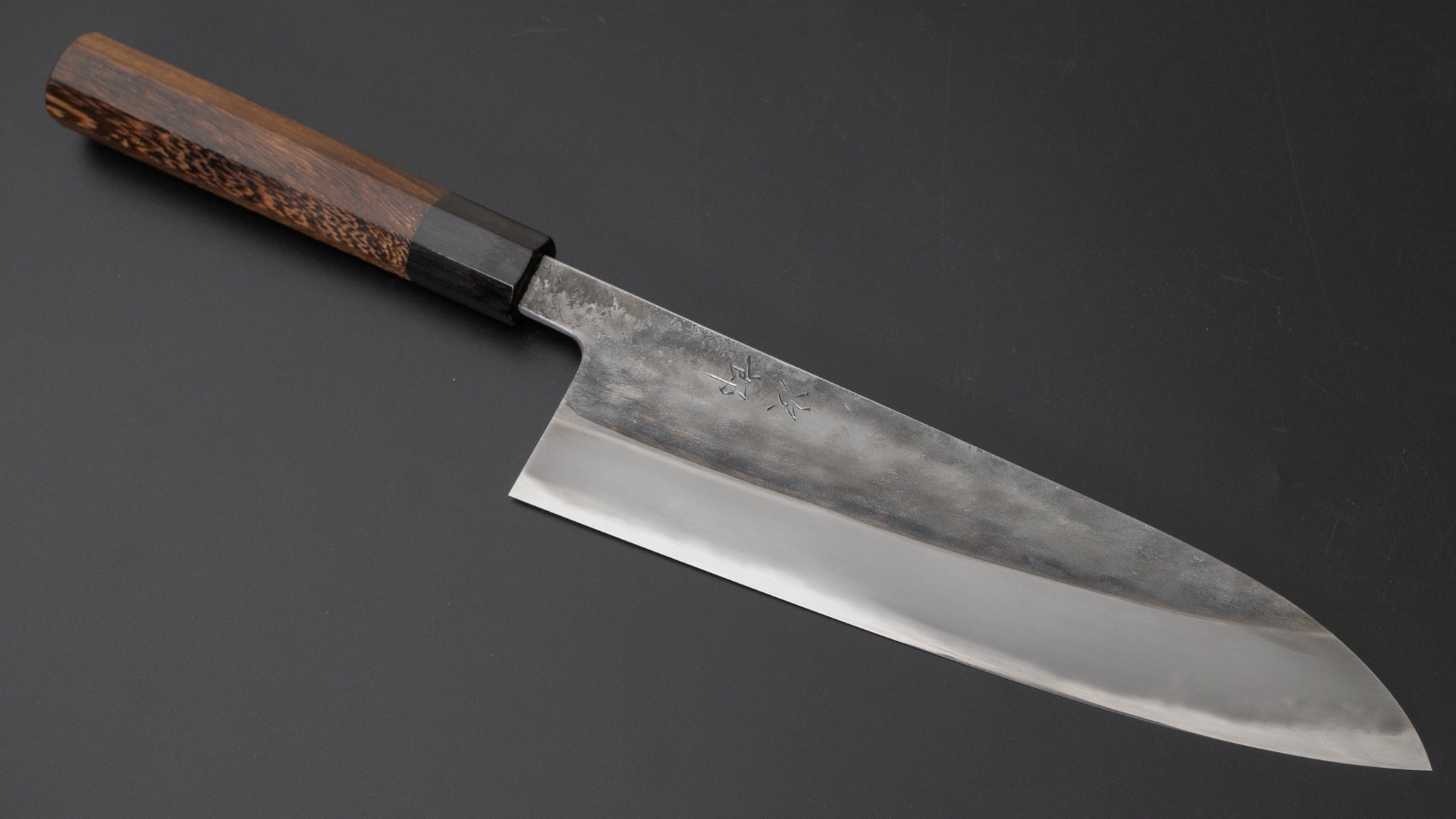 Premium Jiro Tsuchime Wa Gyuto 225mm Japanese Chef Knife with Taihei Tagayasan Handle - Perfect for Sushi, Meat Cutting & Professional Kitchen Use (#464)