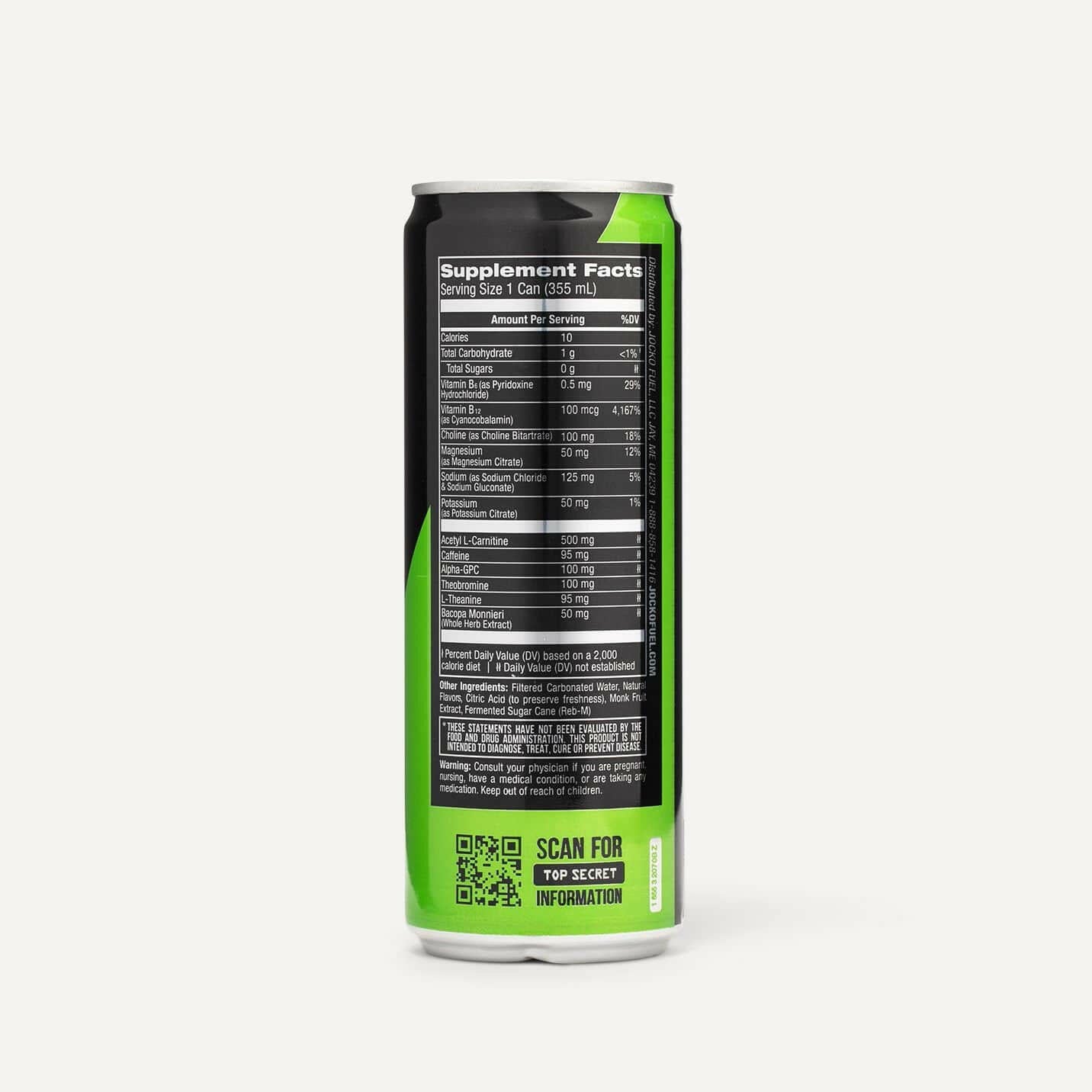 JOCKO GO Energy Drink - 12 Pack | Sugar-Free Pre Workout & Post Workout Supplement | Boost Energy & Focus for Gym, Running & Fitness