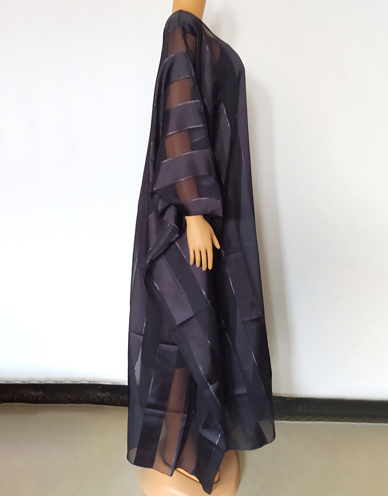 Elegant Black Dubai Line Partywear Kaftan for Women - Stylish & Comfortable Long Dress for Evening Parties, Weddings & Special Occasions