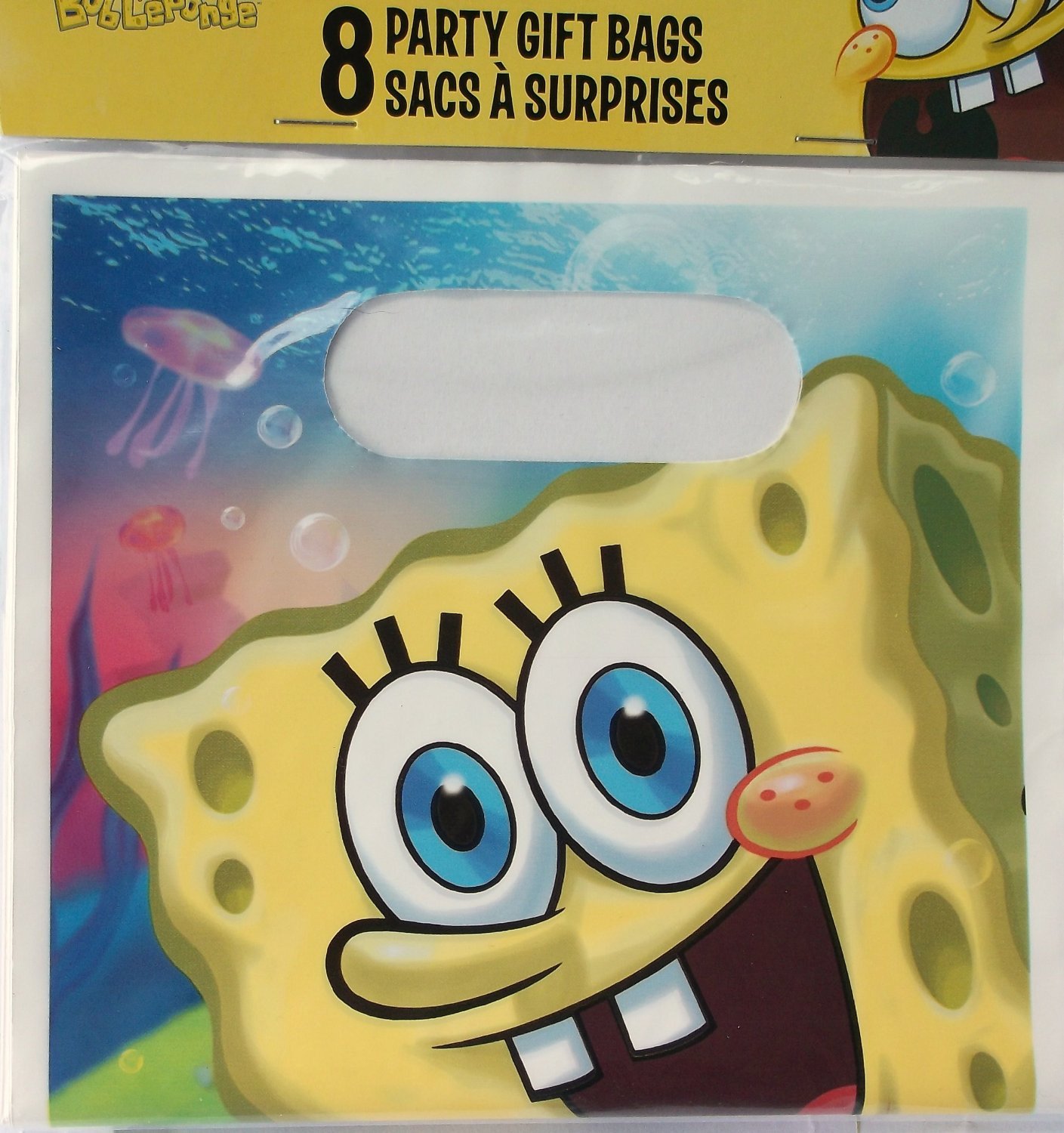 SpongeBob SquarePants Party Gift Bags - 8 Pack for Birthday Party Decorations, Kids Party Favors, Themed Events & Celebrations