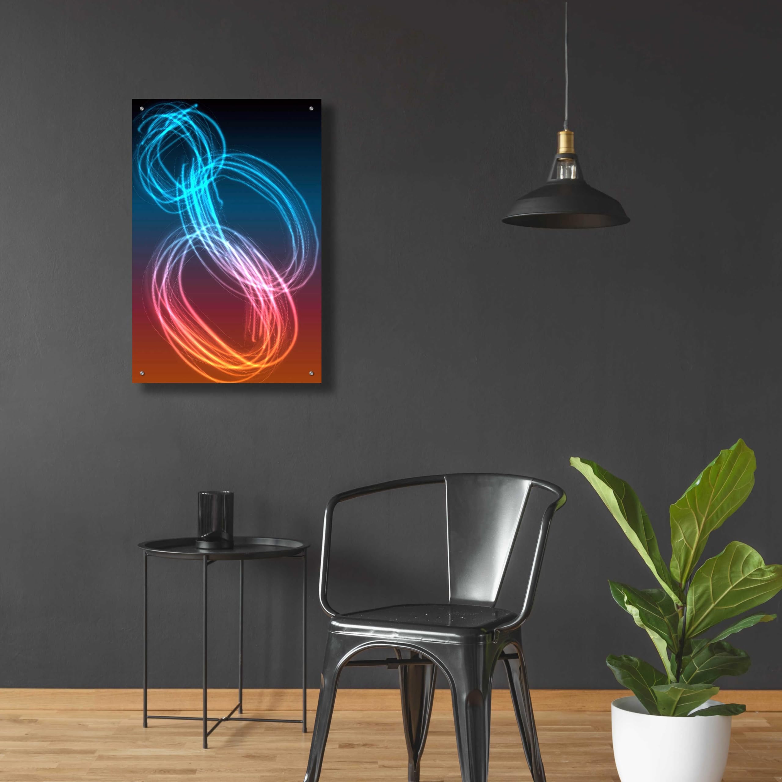 Epic Art 'Mysterious Light 24' by Irena Orlov - 24x36 Inch Acrylic Glass Wall Decor - Modern Abstract Painting for Living Room, Bedroom & Office