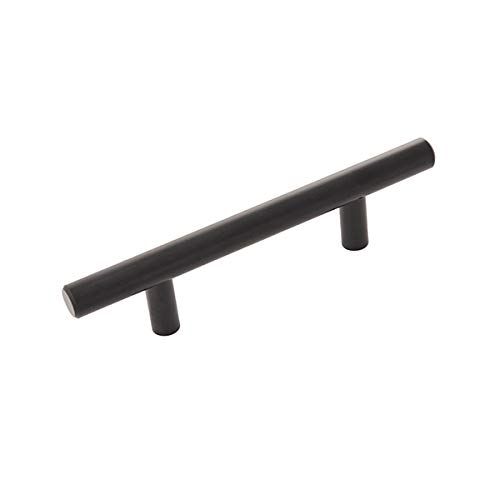 3 Inch Matte Black Cabinet Bar Pulls - Modern Kitchen & Bathroom Drawer Handles for Cabinets, Dressers, and Furniture (Set of 10) - Perfect for Home Renovation & DIY Projects