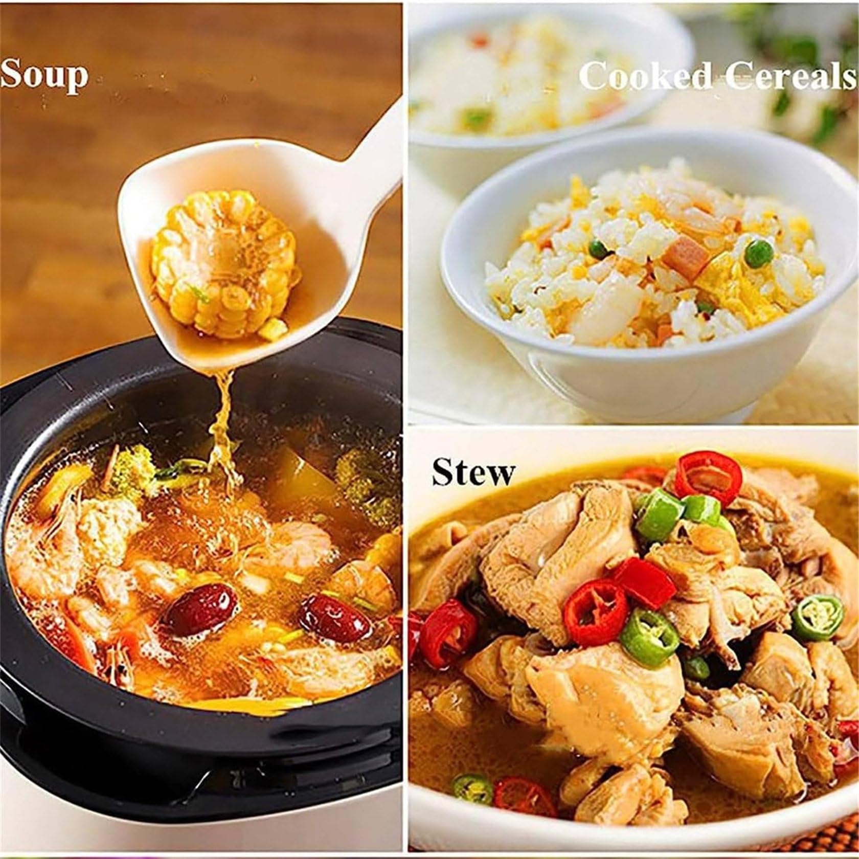 ZUMAHA 2000W 6L Automatic Smart Cooking Machine - One-Touch Start, 3-Speed Adjustable, 360° Rotation - Perfect for Stir Frying, Stewing, Braising - Ideal for Home Kitchens, Restaurants & Meal Prep