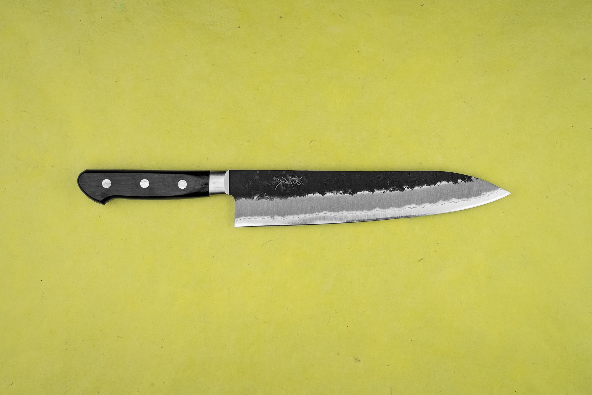 Tsunehisa AS/S Nishiji Kurouchi Western Gyuto 210mm Japanese Chef Knife - High Carbon Steel Blade for Professional Cooking, Slicing & Meat Cutting