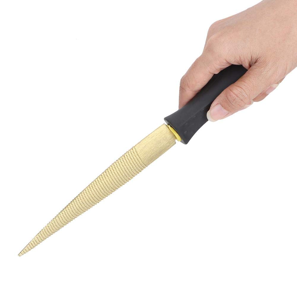**Fdit Golden Tapered Wood File Rasp - Cone Carving Tool for Woodworking, DIY Crafts & Carpentry - Perfect for Shaping, Smoothing & Detailing Wood Projects**
