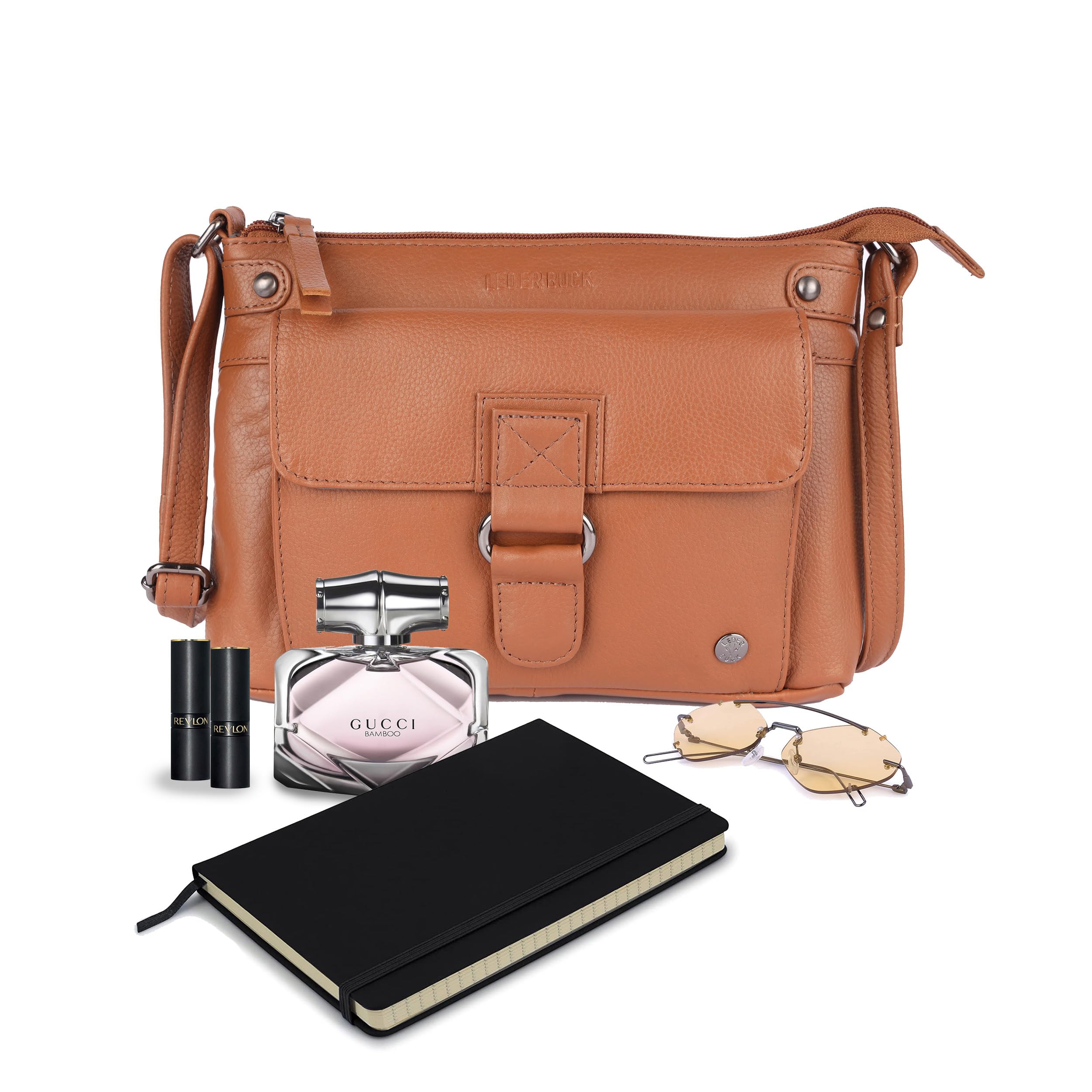 Lucy Small Soft Leather Crossbody Handbag for Women - Stylish & Lightweight Purse for Everyday Use, Travel & Date Night