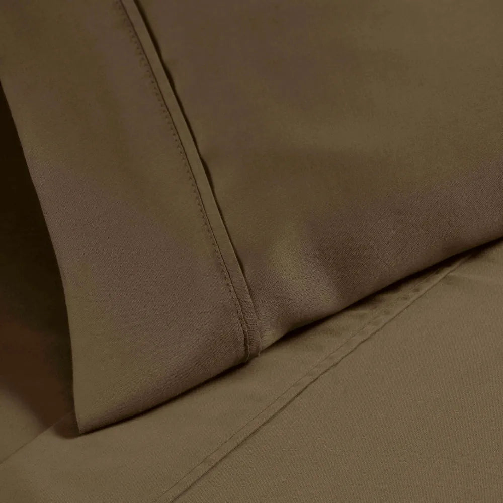 Premium 1200 Thread Count Cotton Blend 2-Piece Solid Pillowcase Set - Ultra Soft & Breathable Bedding for Side Sleepers & Hot Sleepers - Perfect for Master Bedroom, Guest Room & Luxury Hotels