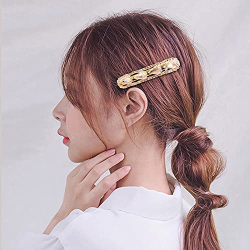 Elegant Alloy Rhinestone Hair Clips Set of 3 - Wedding, Party, Birthday & Holiday Hair Accessories for Women | Strong Duckbill Barrettes for Special Occasions & Everyday Wear