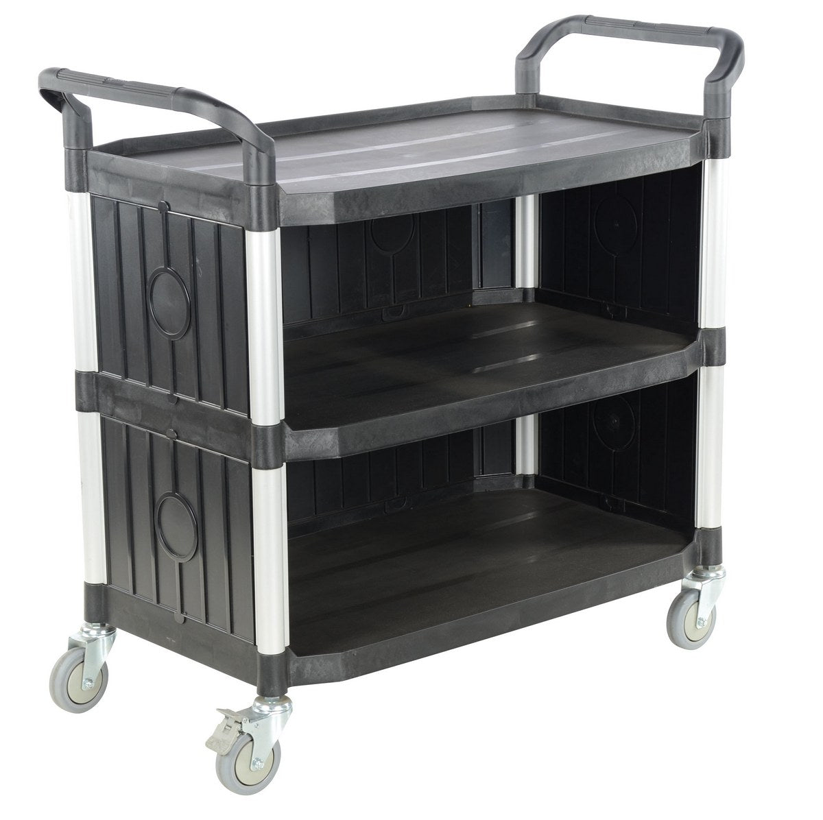 Commercial Service Carts - Heavy Duty Utility Cart with Wheels for Restaurant, Hotel & Office Use - Perfect for Food Service, Cleaning Supplies & Equipment Transport