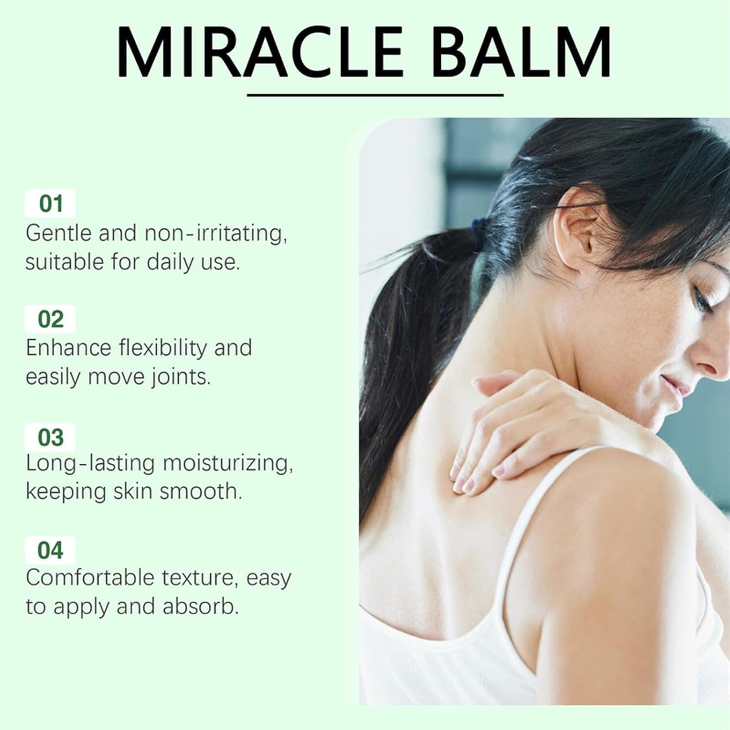 Miracle Balm & Cream for Back & Hands - Natural Ingredients, Soothing Relief (3 Pack) - Perfect for Muscle Pain, Dry Skin & Daily Comfort