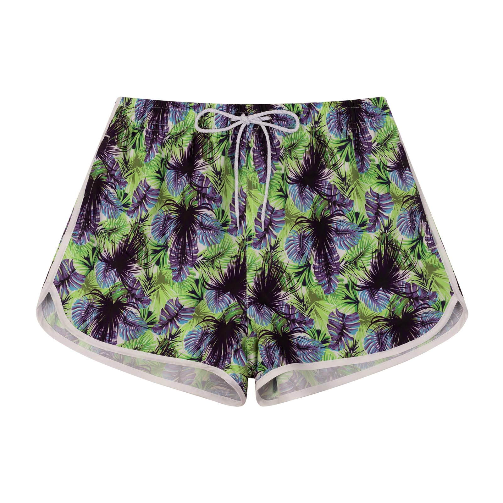 Lansbojun Women's Quick Dry Board Shorts with Pockets - Stylish Printed Swim Trunks for Beach, Pool & Water Sports | Comfortable Bathing Suits for Surfing, Swimming & Summer Activities