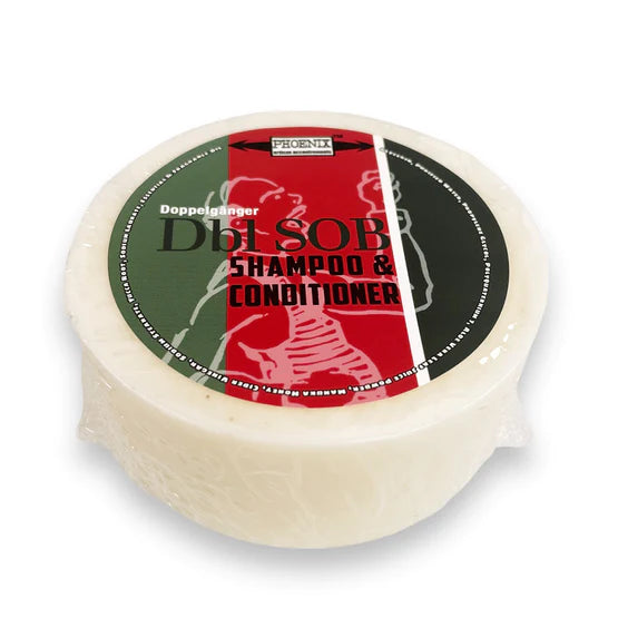 Phoenix Shaving Doppelgänger Dbl SOB Conditioning Shampoo Bar for Men - Hydrating & Nourishing Hair Care with Natural Ingredients - Perfect for Travel, Gym & Daily Use
